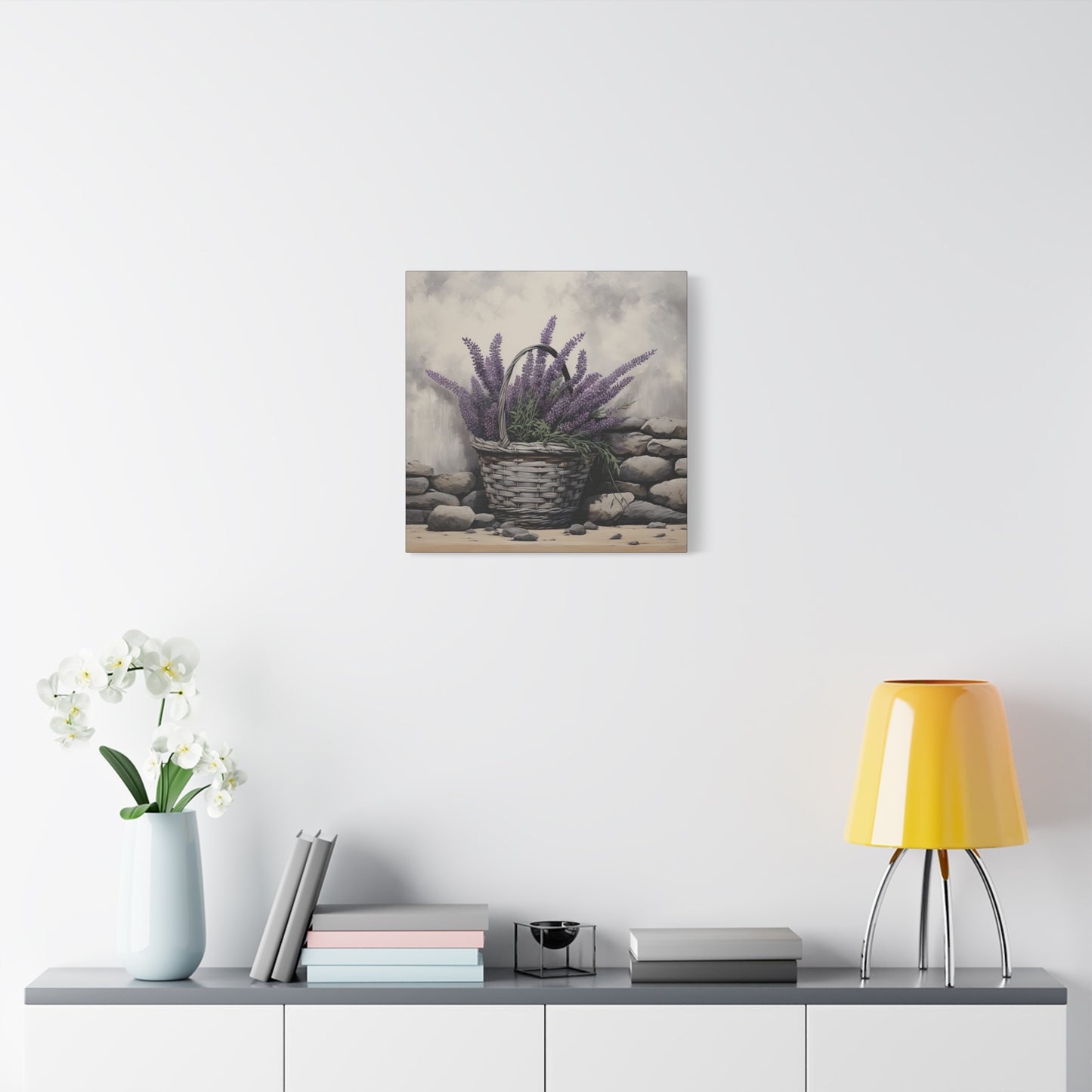 Lavender Stones Matte Canvas, Stretched, 1.25"