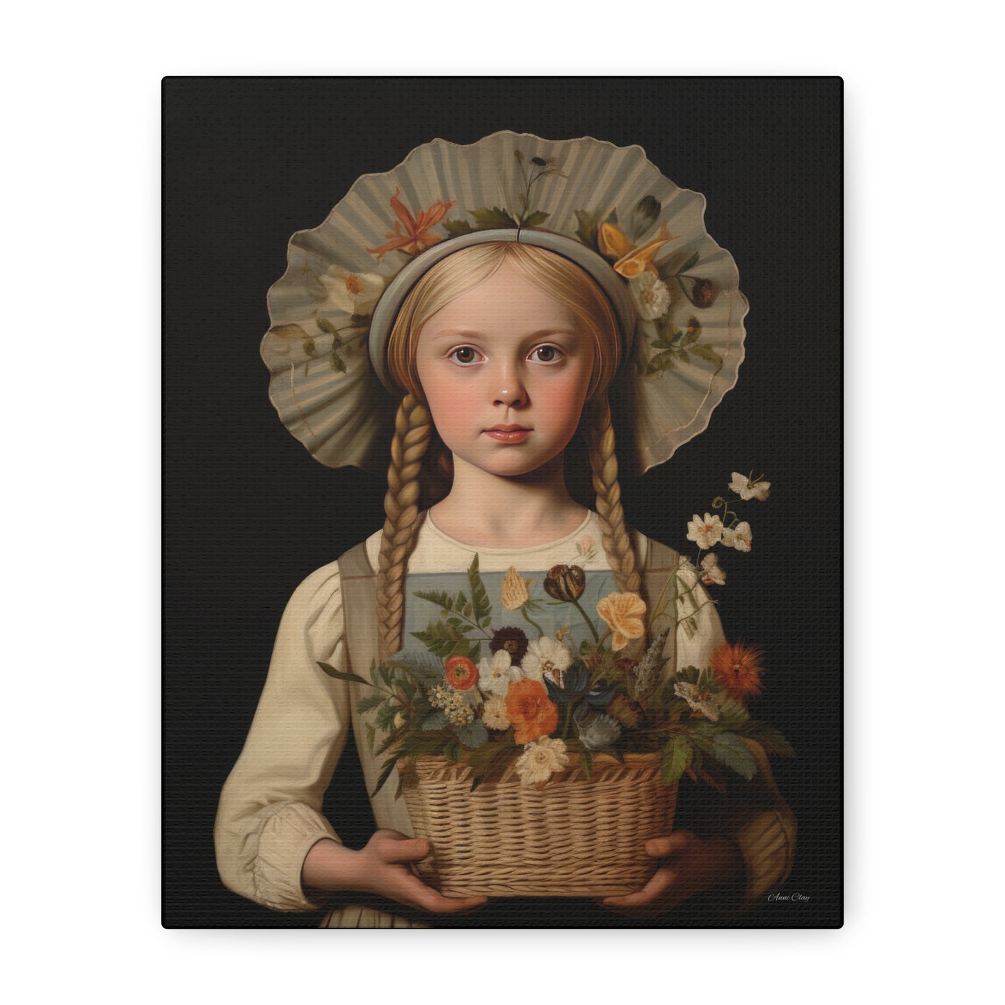 Flower Girl Matte Canvas, Stretched, 1.25"