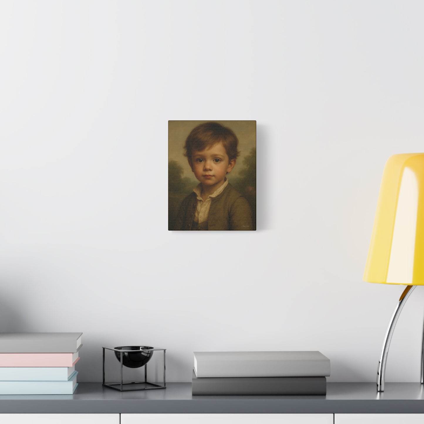 Vintage Child Portrait Canvas Print, Charming Artwork, Home Decor, Gift for Parents, Nursery Wall Art, Classic Style