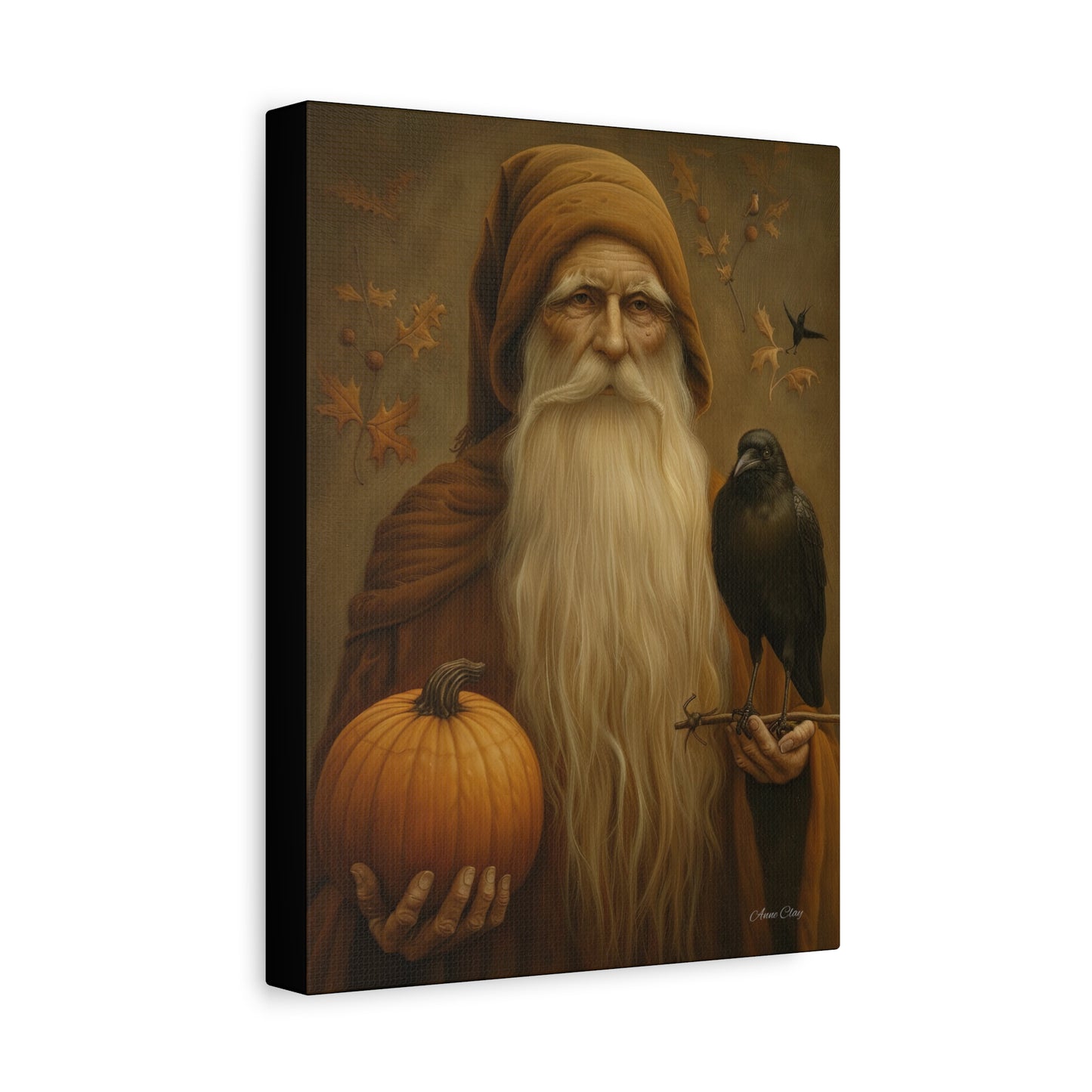 Mystical Fall Canvas Art, Autumn Decor, Nature Wall Art, Halloween Home Decor, Gift for Harvest Season