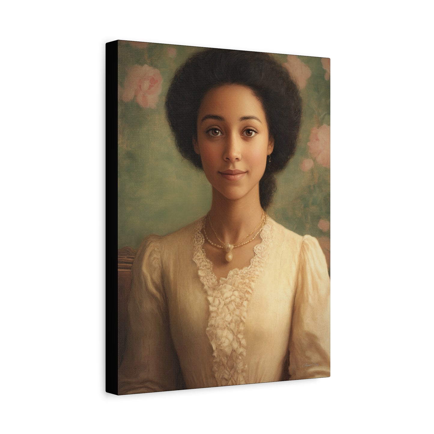 Elegant Portrait Canvas Print, Wall Art, Vintage Home Decor, Art for Living Room, Gallery Wall Decoration, Gift for Art Lovers