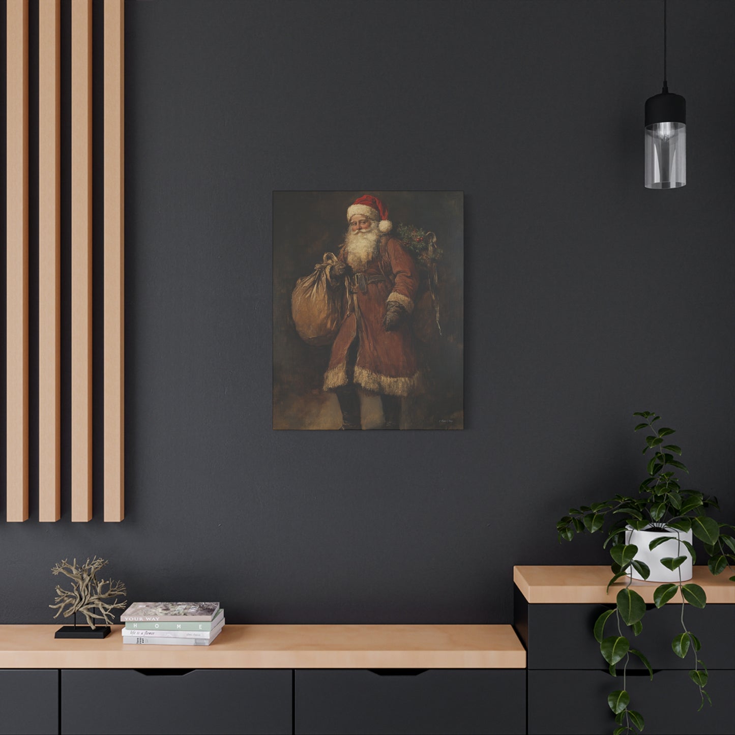 Santa's Journey Matte Canvas, Stretched, 1.25"