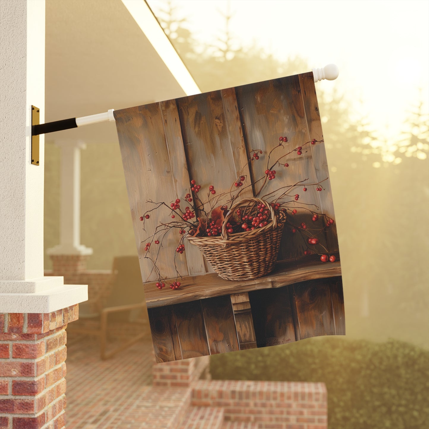 Basket of Bittersweet Garden & House Banner