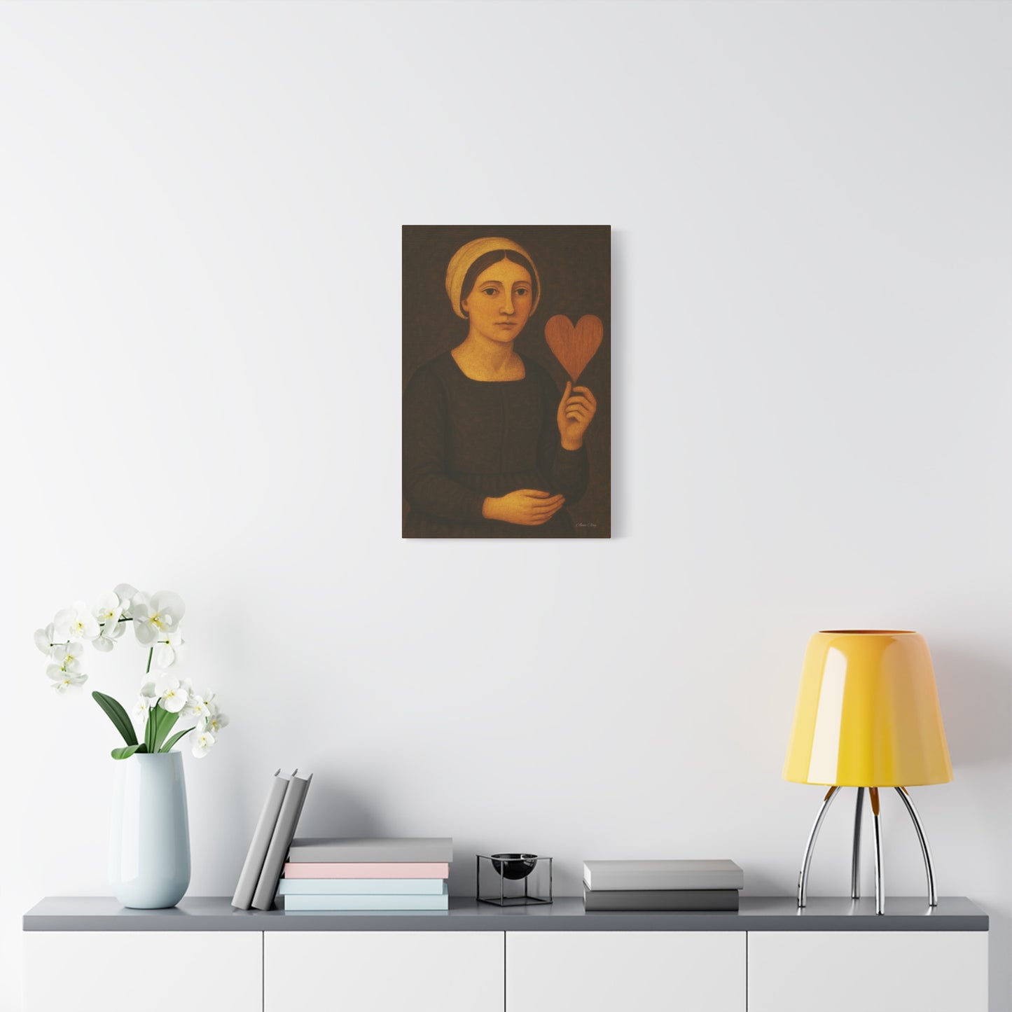 Heartwarming Stretched Canvas Wall Art, Vintage Decor, Gift for Home, Wall Tapestry, Heartfelt Art Piece, Unique Artwork