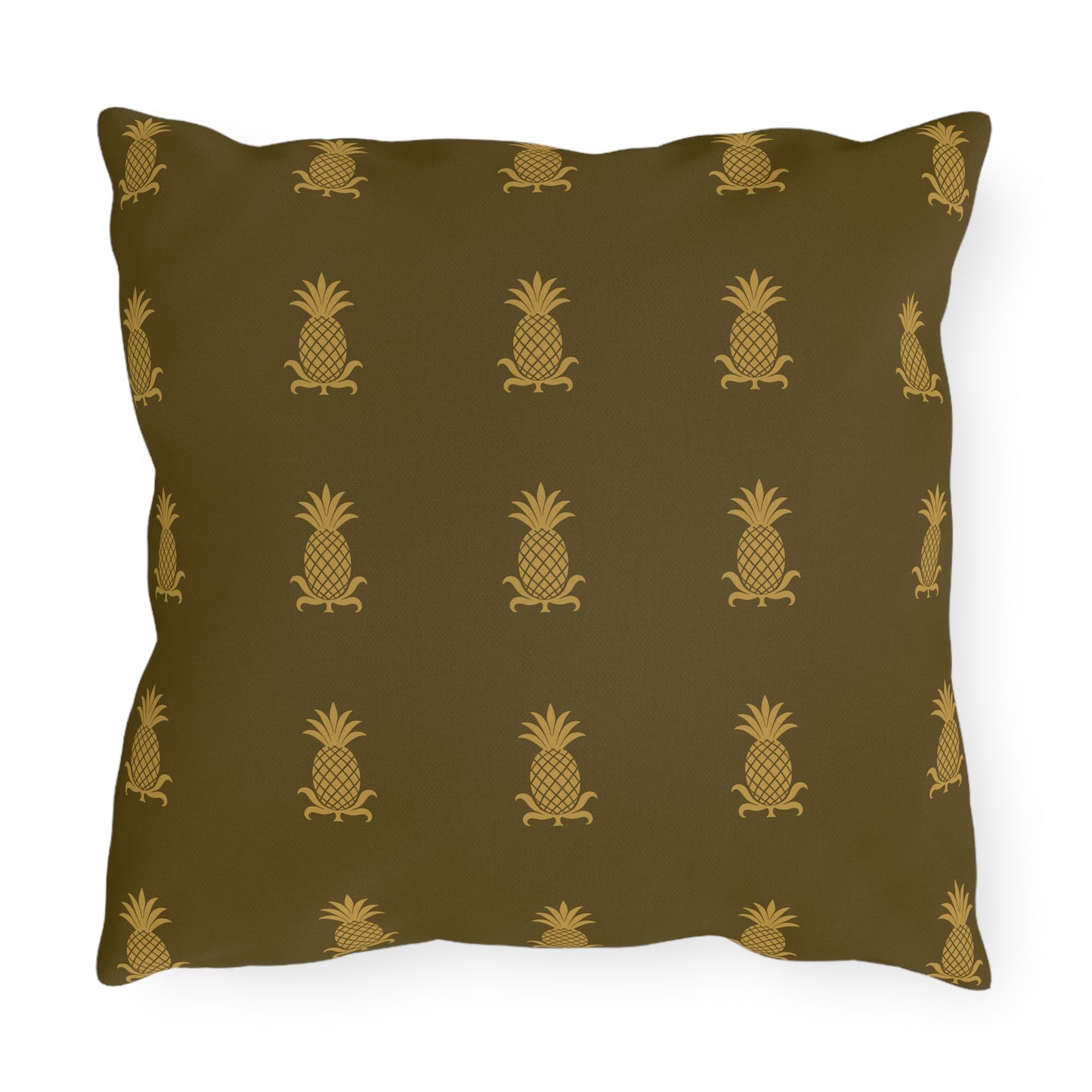 Pineapple Print Outdoor Pillows, Tropical Garden Cushion Covers, Summer Décor, Patio Accessories, Beach House Style