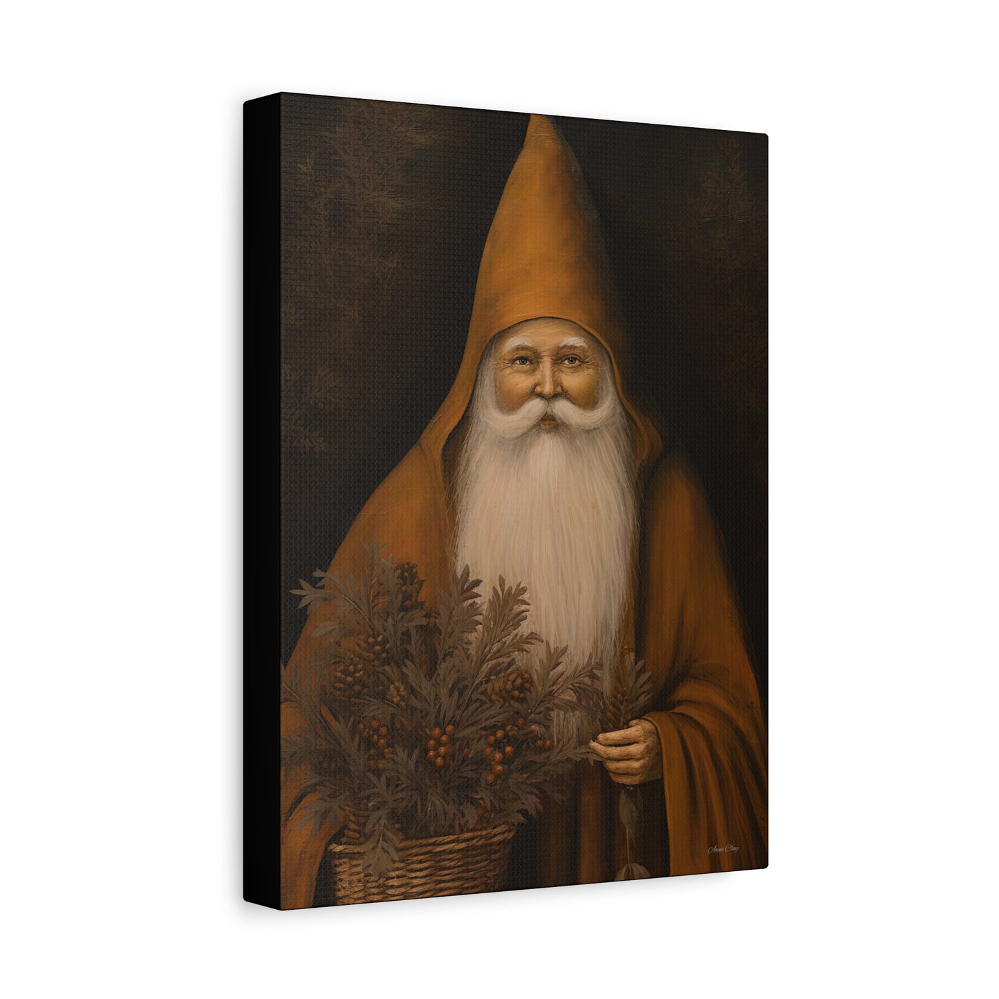 WS Perfect Santa Matte Canvas, Stretched, 1.25"