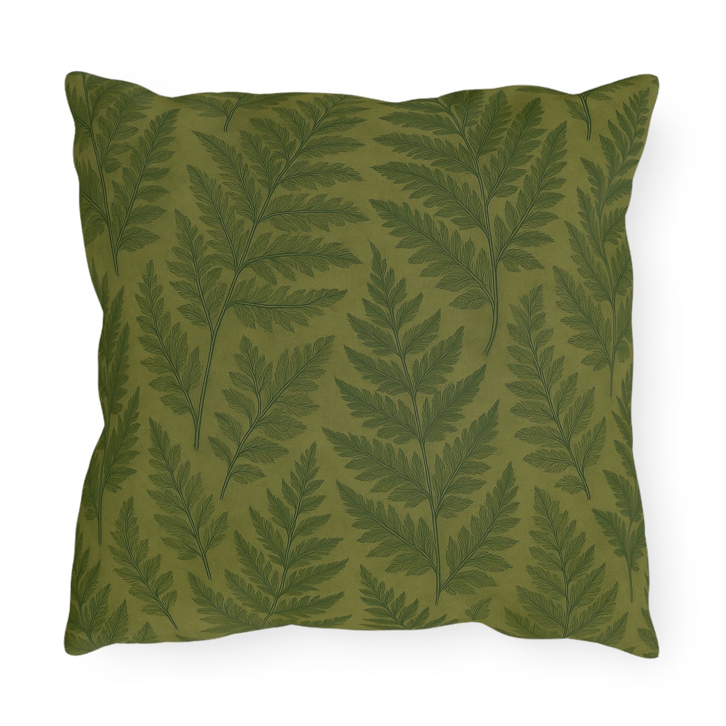 Outdoor Fern Print Pillows - Eco-Friendly Garden Decor, Patio Cushions, Home Accessories, Comfortable Seating, Nature-Inspired Decor