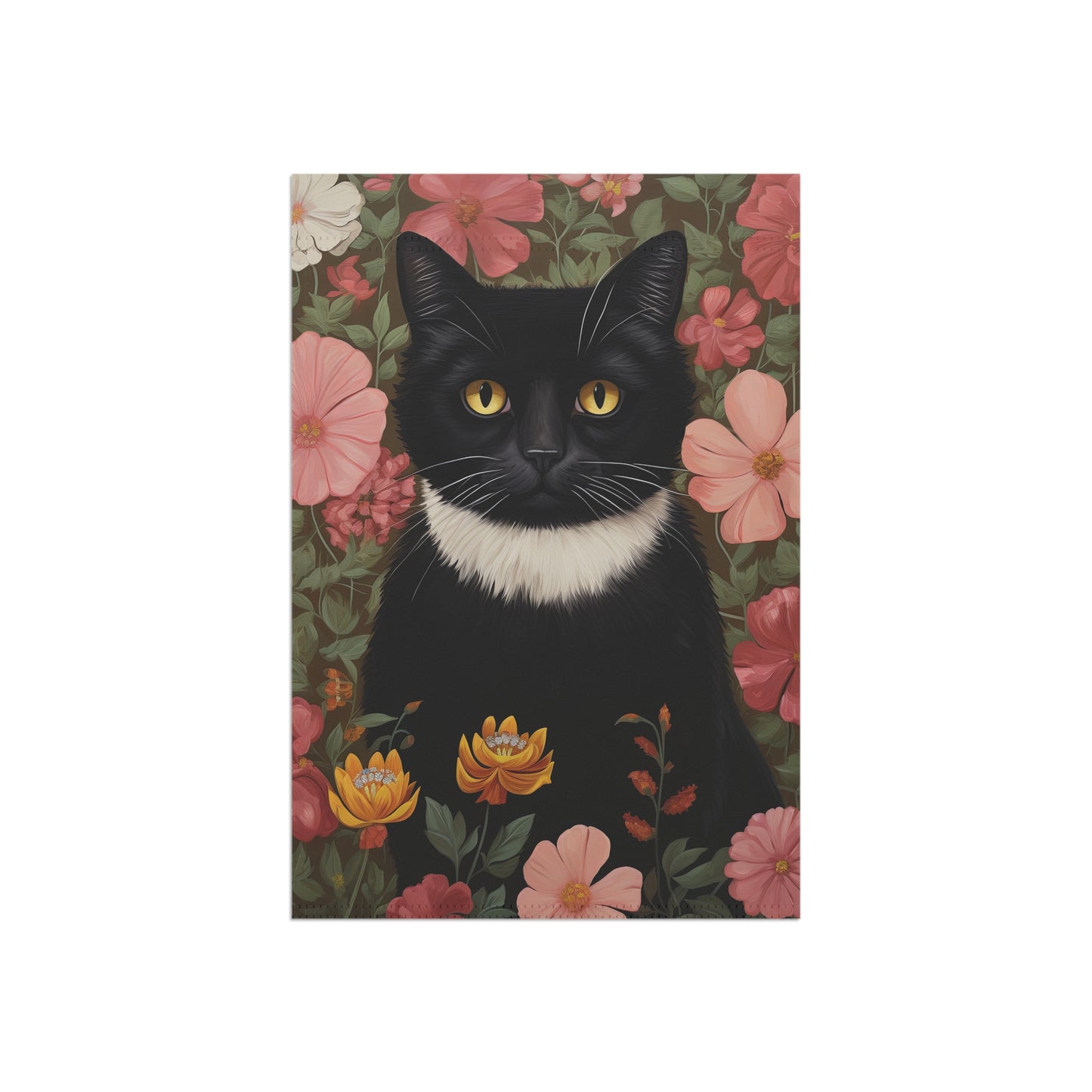 Tuxedo Garden Cat Garden & House Banner