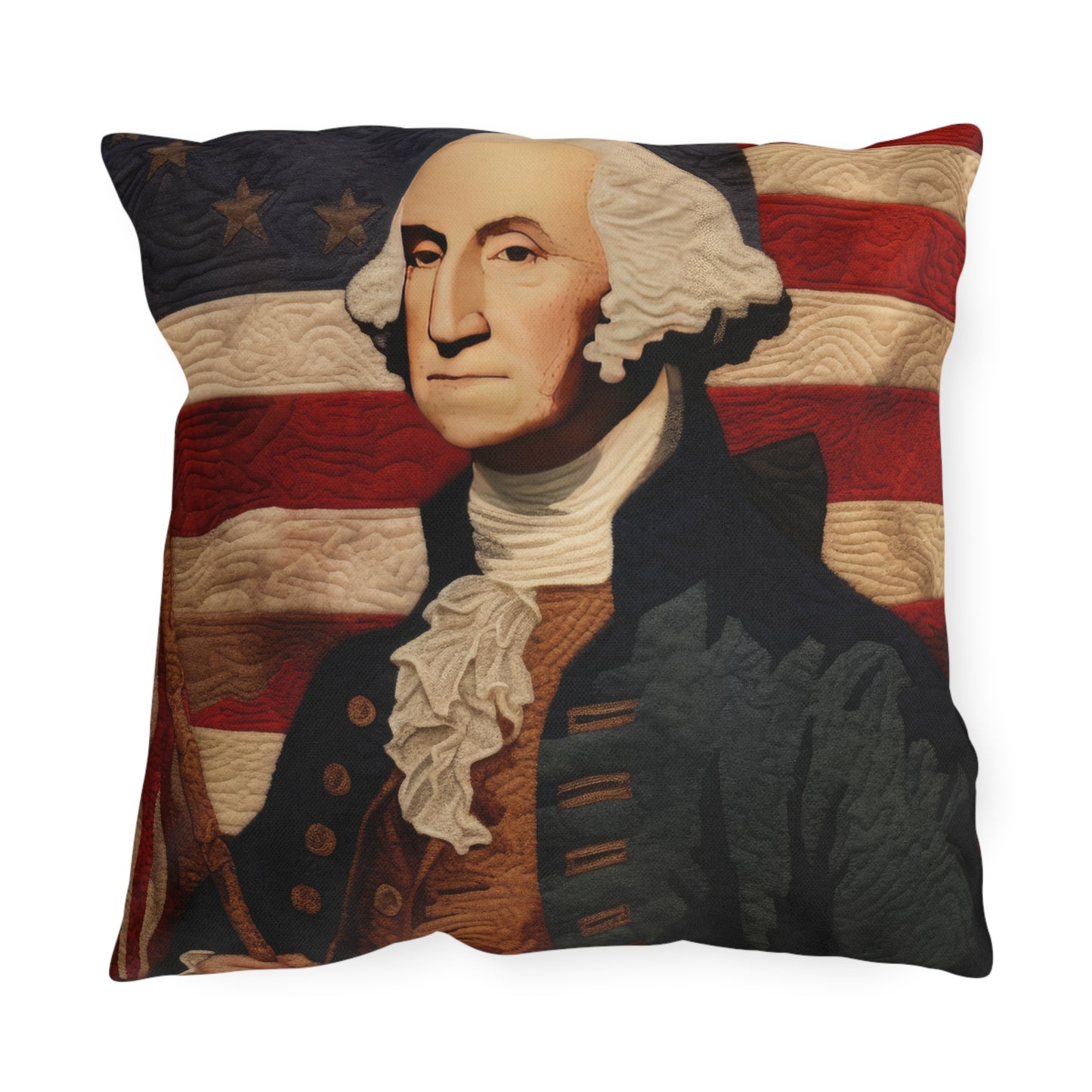 Needle Stitch George Outdoor Pillows