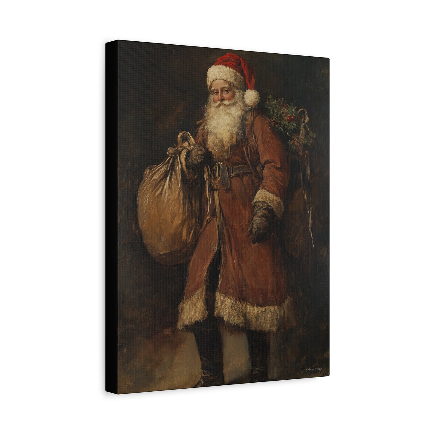 WS Journey Santa Matte Canvas, Stretched, 1.25"