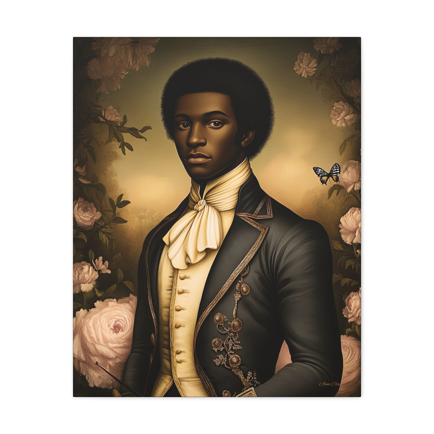 Elias Thorne – 18th Century Black Colonial Portrait | Bellewood Wall Art