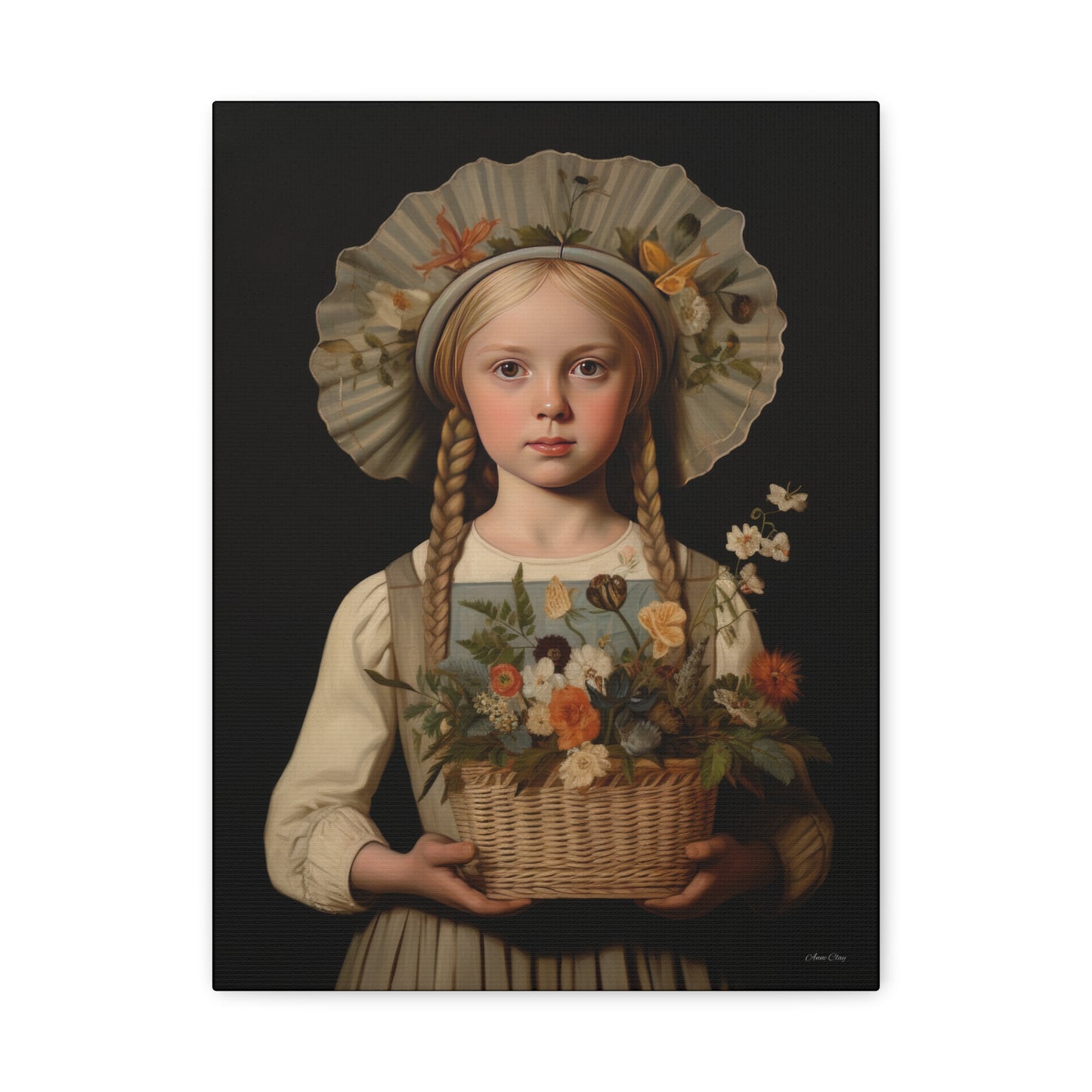 Flower Girl Matte Canvas, Stretched, 1.25"