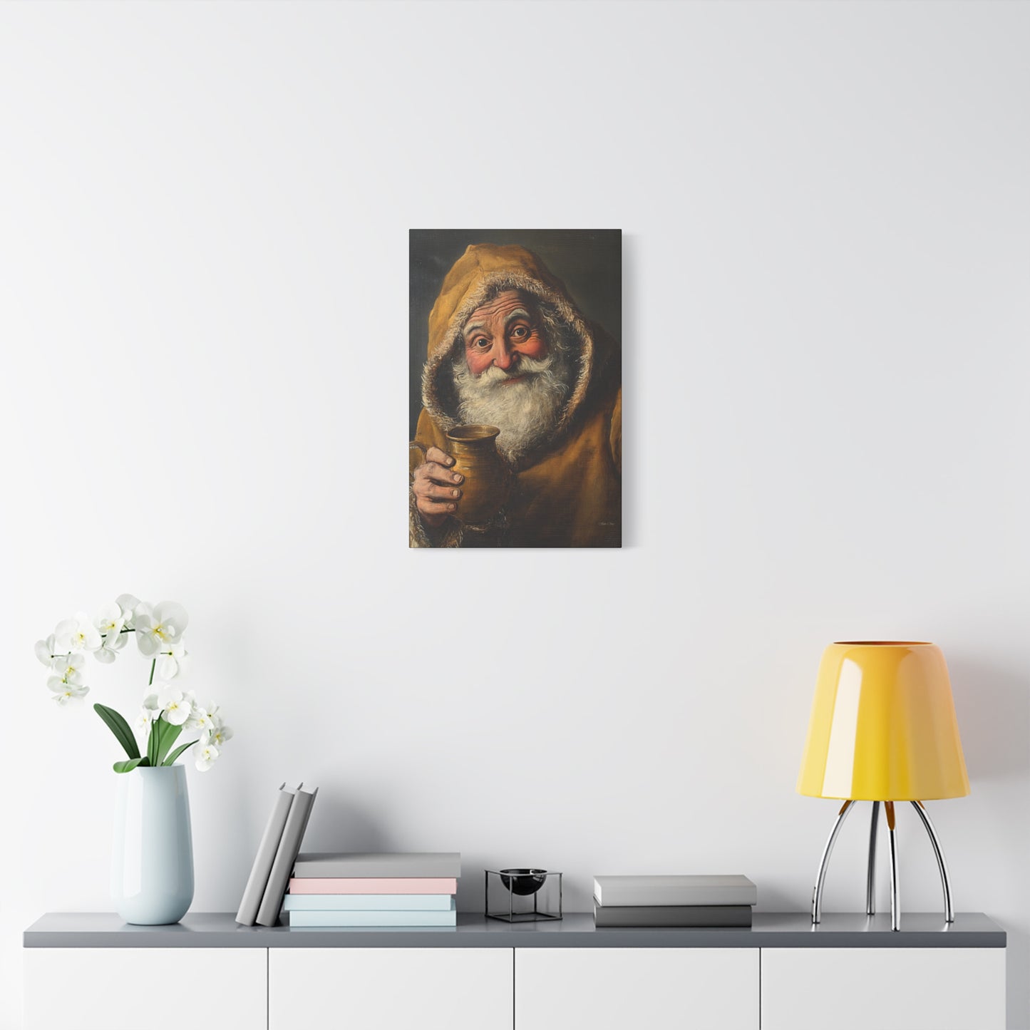 WS Tavern Santa Matte Canvas, Stretched, 1.25"