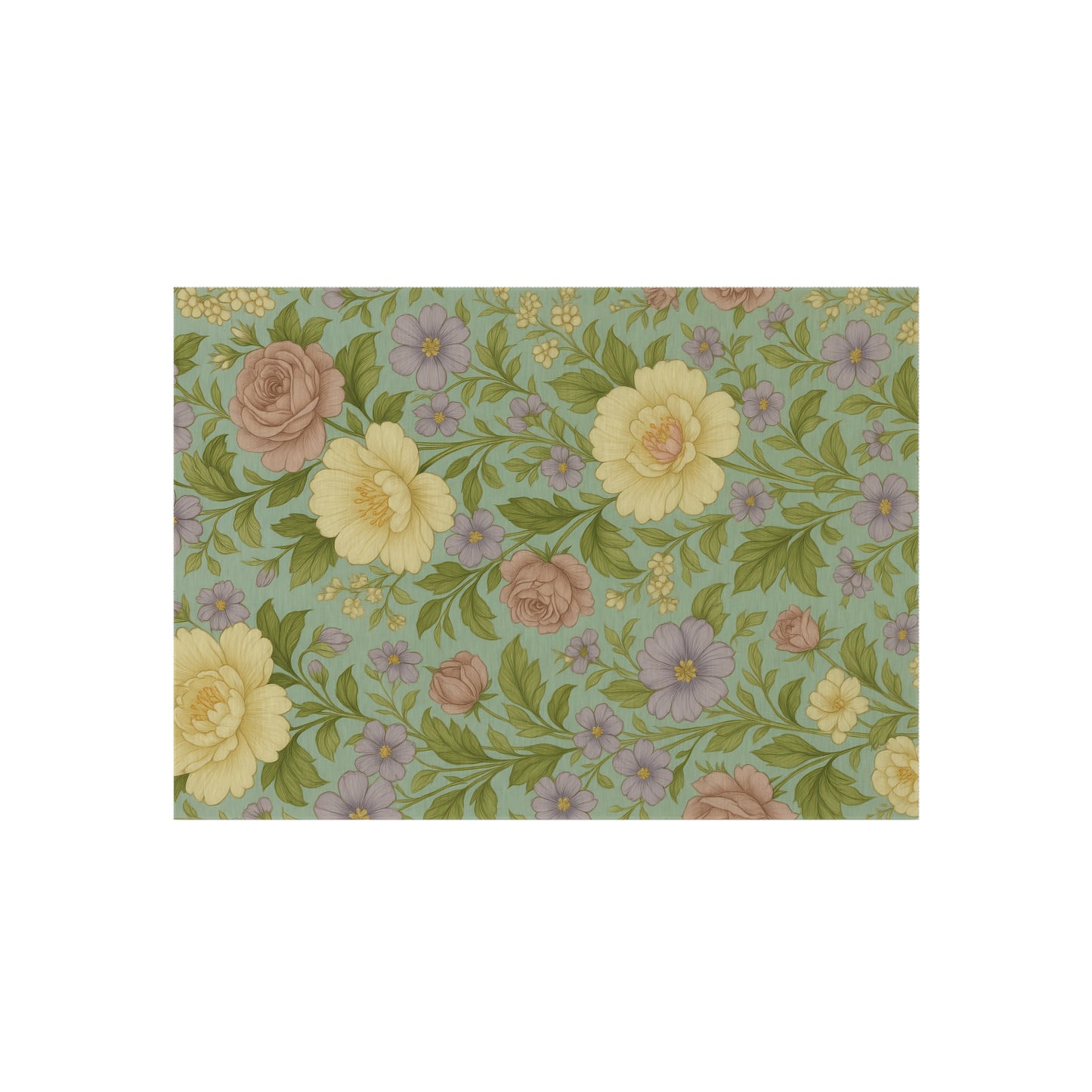 Floral Outdoor Rug - Decorative Area Mat for Patios, Entryways, or Gardens - Perfect Gift for Home Decor Lovers