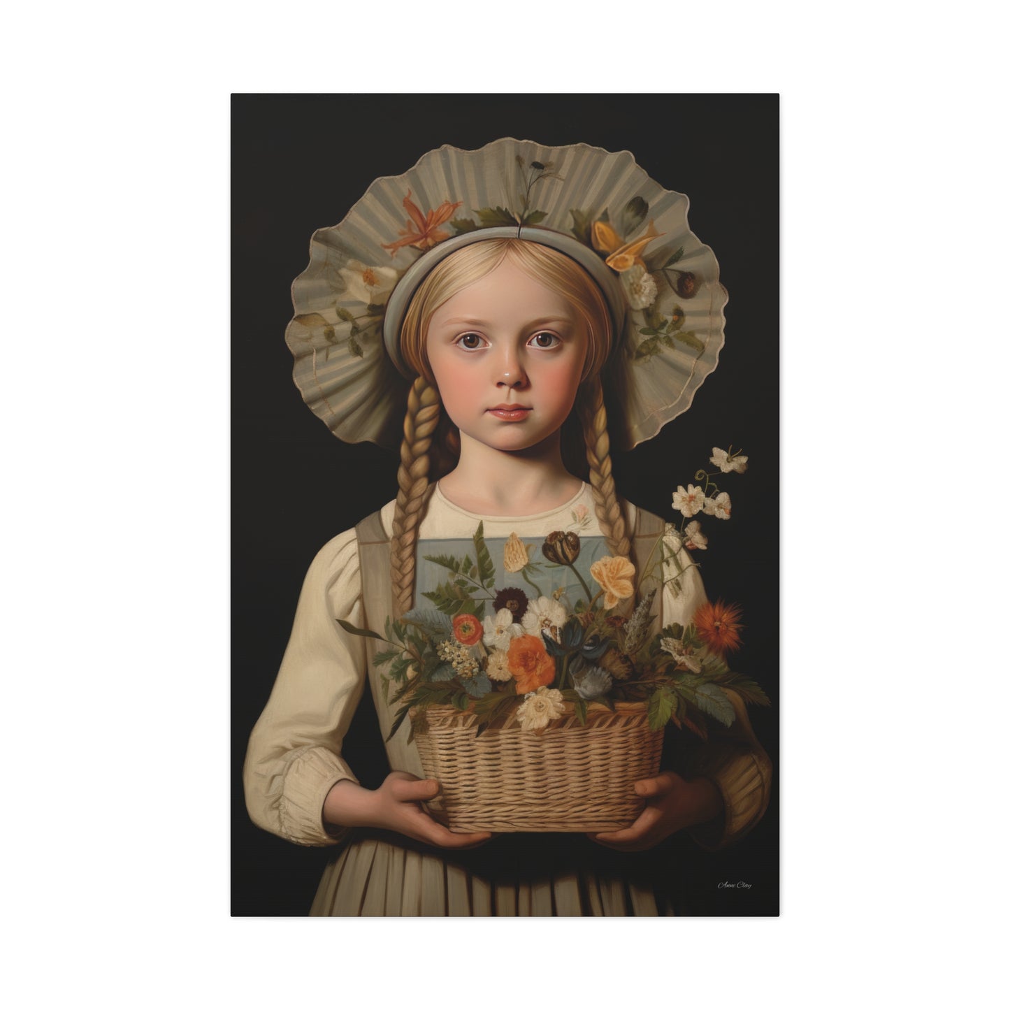 Flower Girl Matte Canvas, Stretched, 1.25"