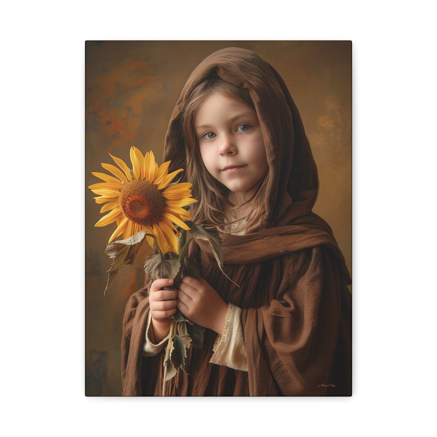 Sandy Sunflower Matte Canvas, Stretched, 1.25"