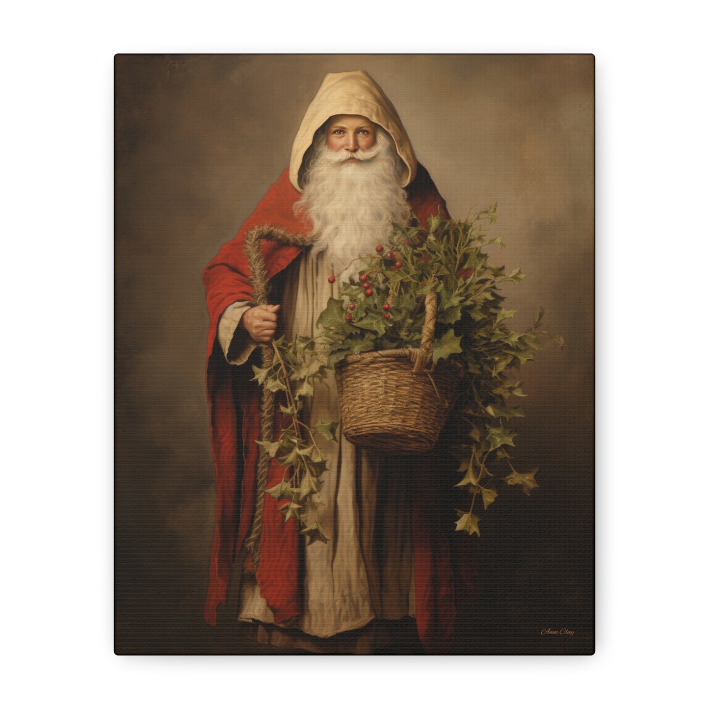 Sharing Santa Matte Canvas, Stretched, 1.25"