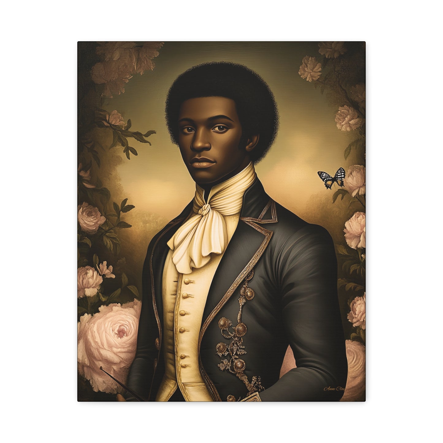 Elias Thorne – 18th Century Black Colonial Portrait | Bellewood Wall Art