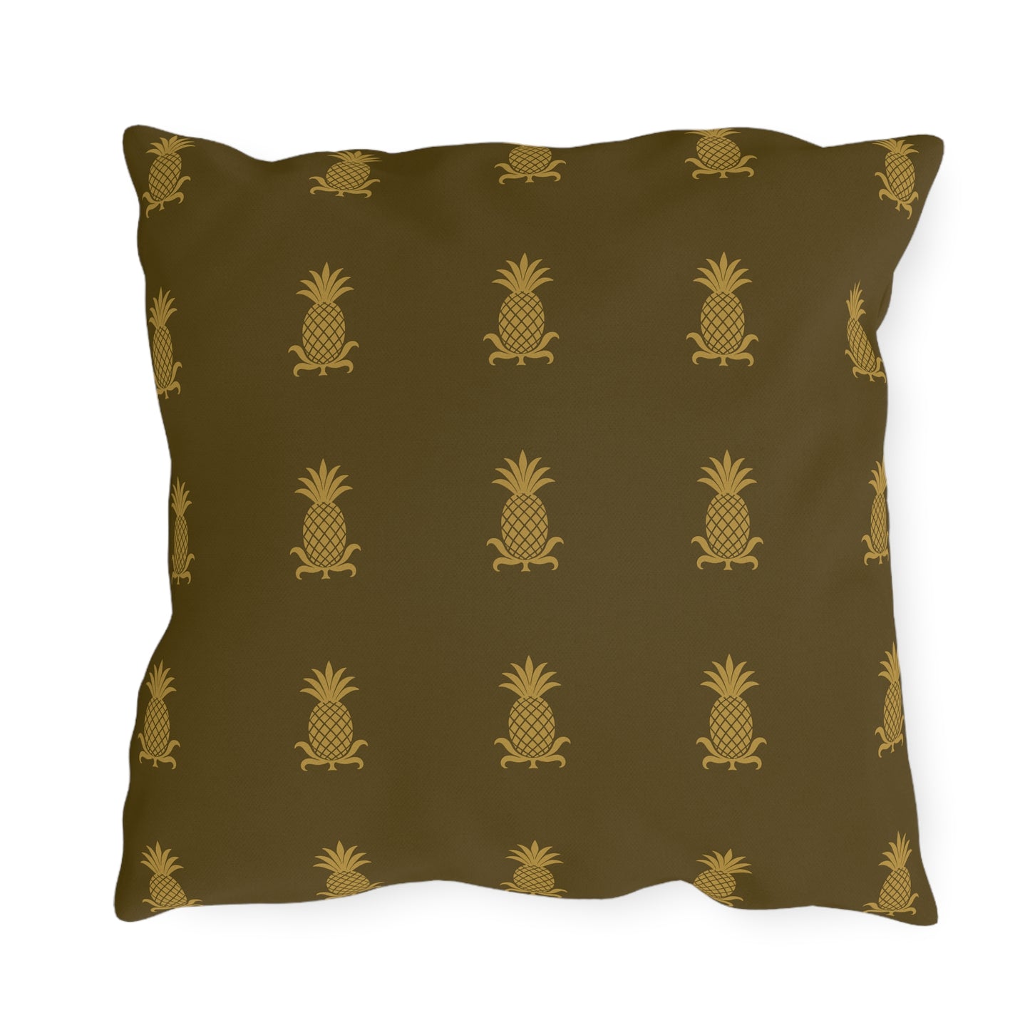 Pineapple Print Outdoor Pillows, Tropical Garden Cushion Covers, Summer Décor, Patio Accessories, Beach House Style