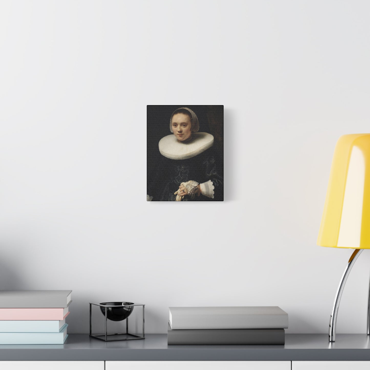 1600's Woman Classic Portrait Matte Canvas Wall Art – Elegant Home Decor for Art Lovers