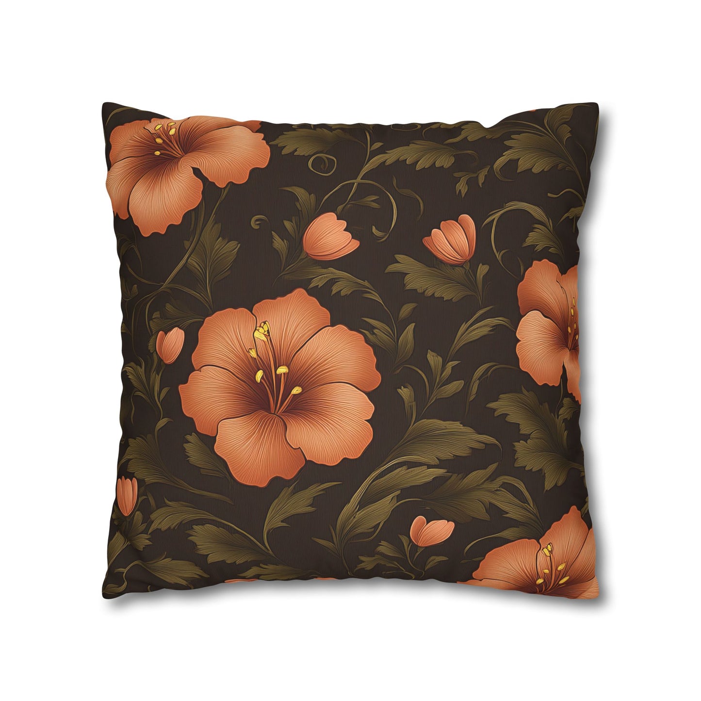 Floral Boho Pillowcase - Cozy Floral Decor for Home, Vintage Gift, Spring Decor, Sofa Cushion Cover, Bohemian Style