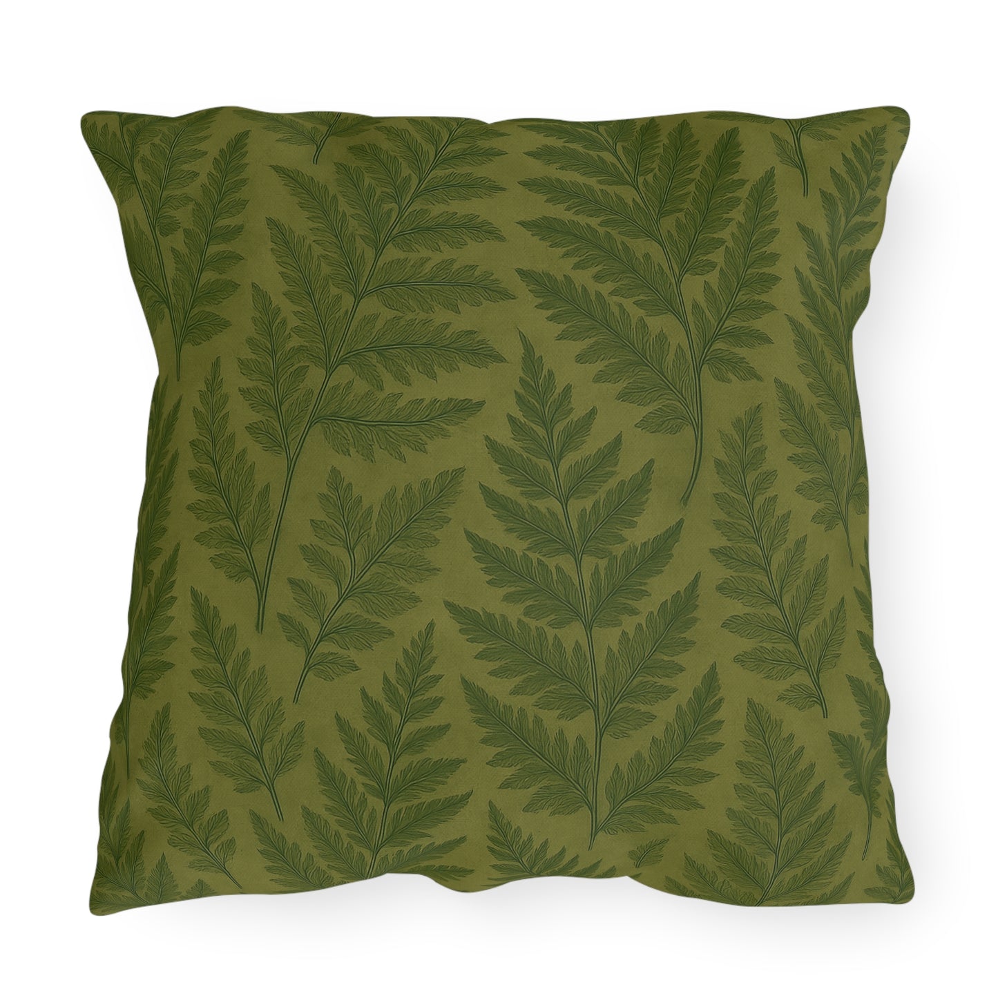 Outdoor Fern Print Pillows - Eco-Friendly Garden Decor, Patio Cushions, Home Accessories, Comfortable Seating, Nature-Inspired Decor
