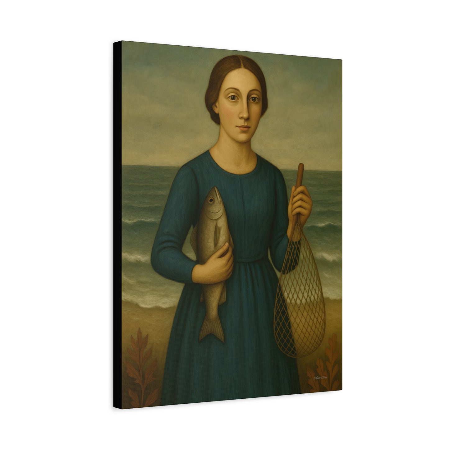Beautiful Fish Keeper Canvas Wall Art - Home Decor, Coastal Vibes, Gift for Beach Lovers, Nautical Theme, Gallery Wall