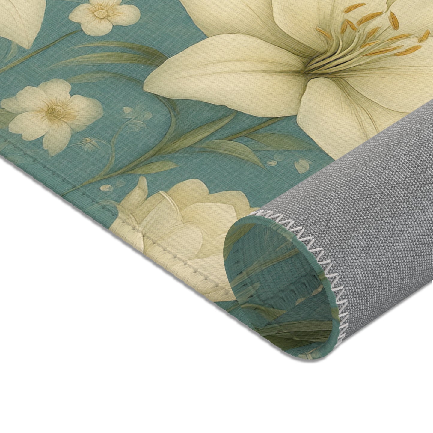 Elegant Floral Area Rug - Vintage Inspired Home Decor, Living Room Accent, Gift for Housewarming, Boho Chic Rug, Spring Decor