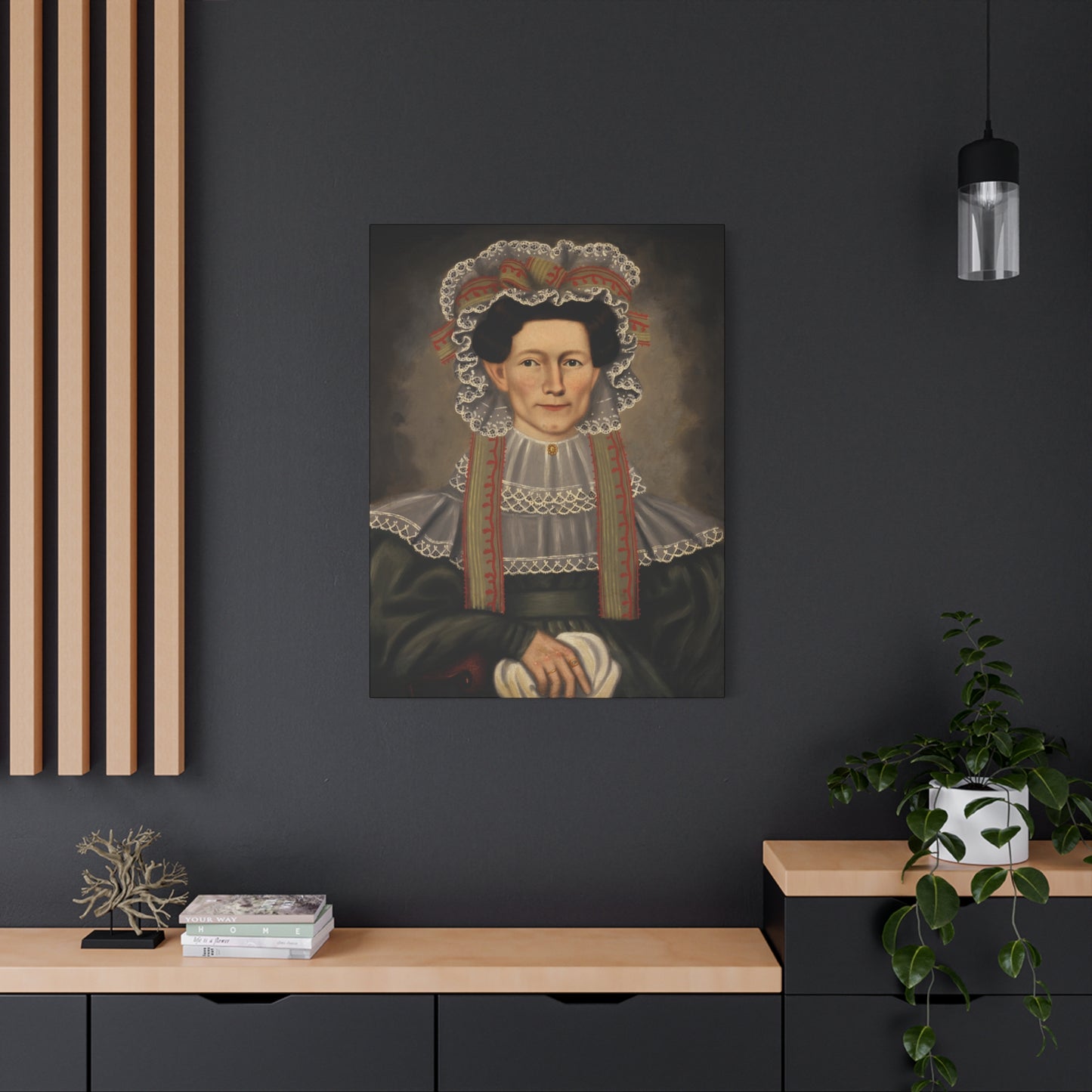 Vintage Portrait Canvas Art - Stretched Wall Decor for Home & Office