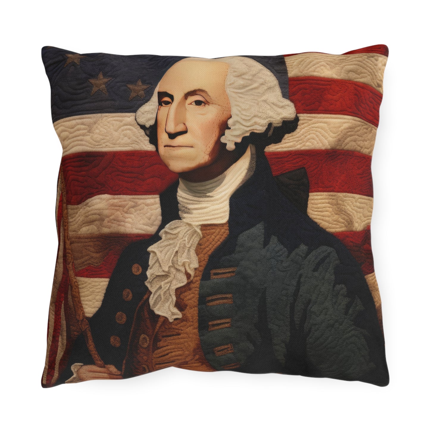 Needle Stitch George Outdoor Pillows