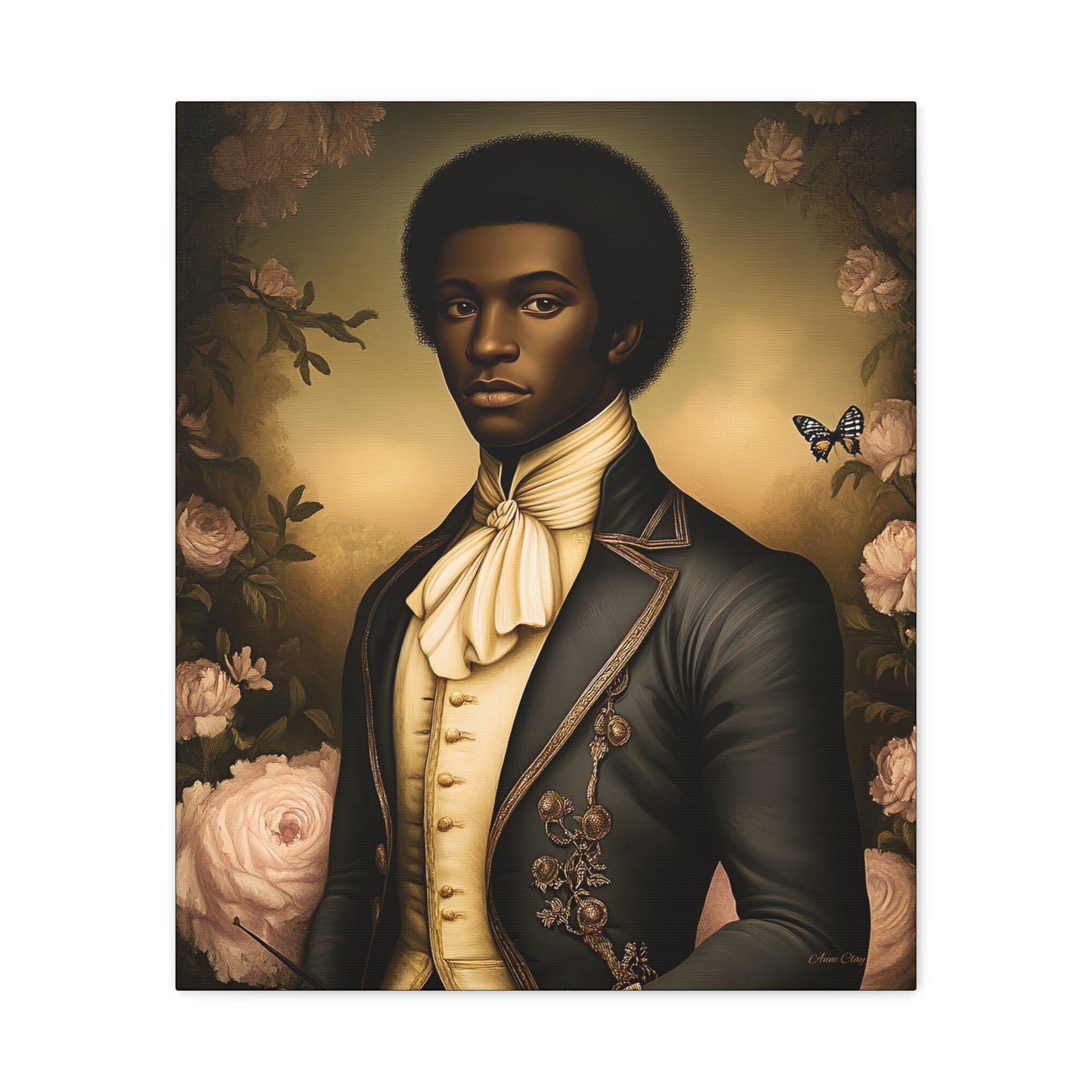 Elias Thorne – 18th Century Black Colonial Portrait | Bellewood Wall Art