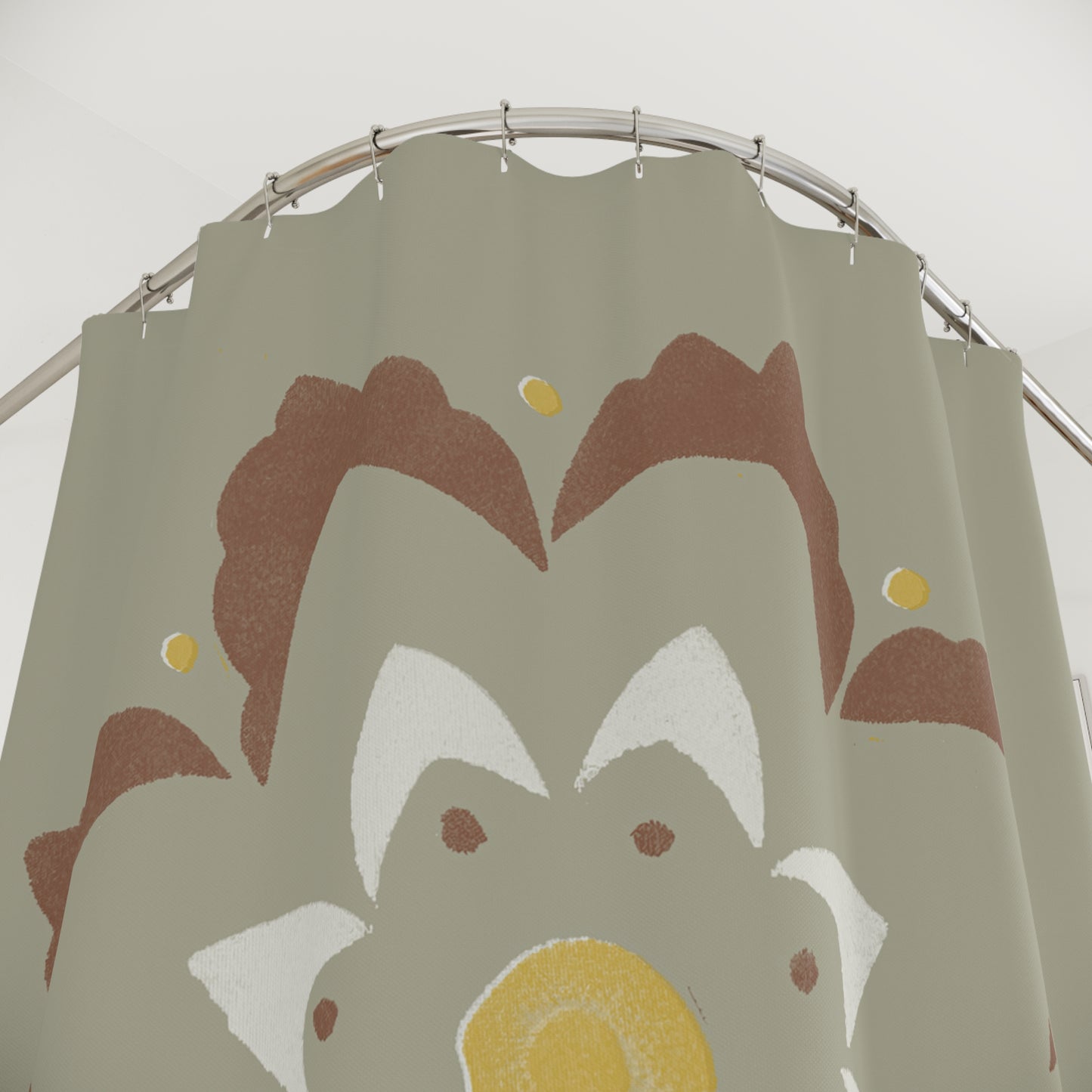 Fantasy Collection, Large Stencil Flower Shower Curtains