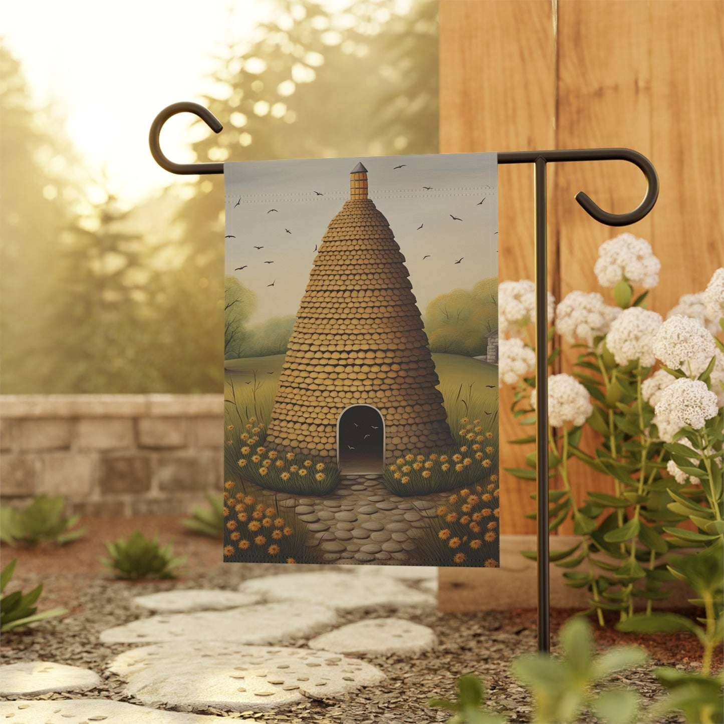 Bee Skep Garden & House Banner
