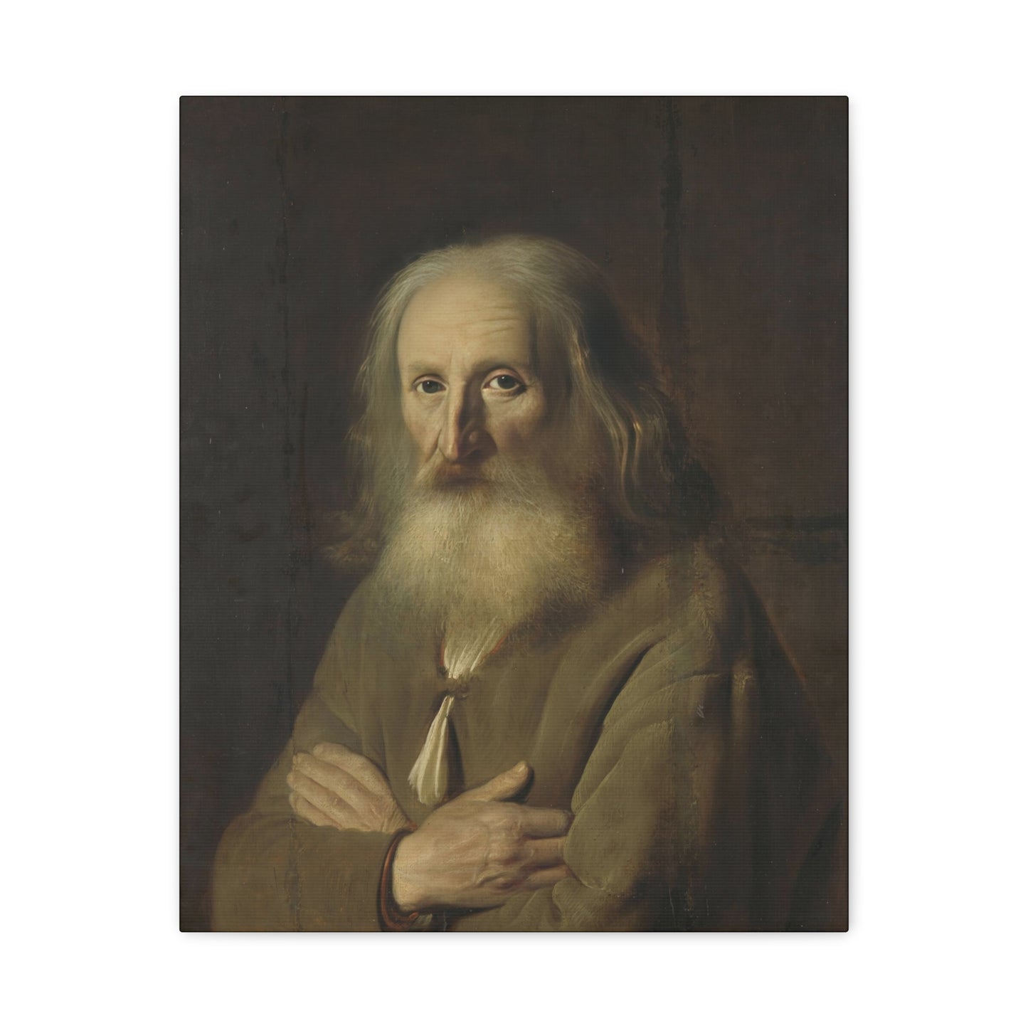 Old Farmer Portrait Matte Canvas, Stretched, 1.25"