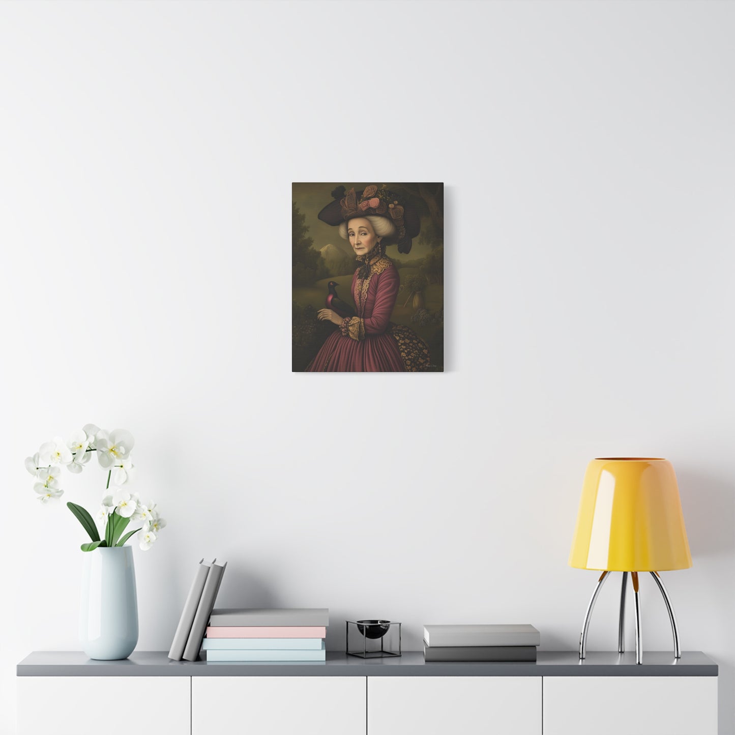 Vintage Floral Canvas Wall Art, Home Decor, Gallery Wall, Gift for Her, Elegant Art, Antique Style Decoration