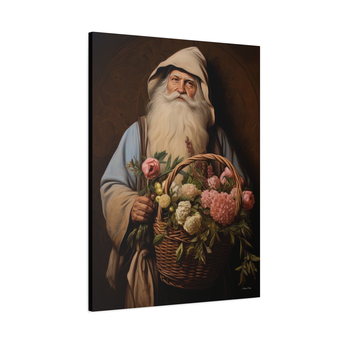 Gardener Santa Matte Canvas, Stretched, 1.25"