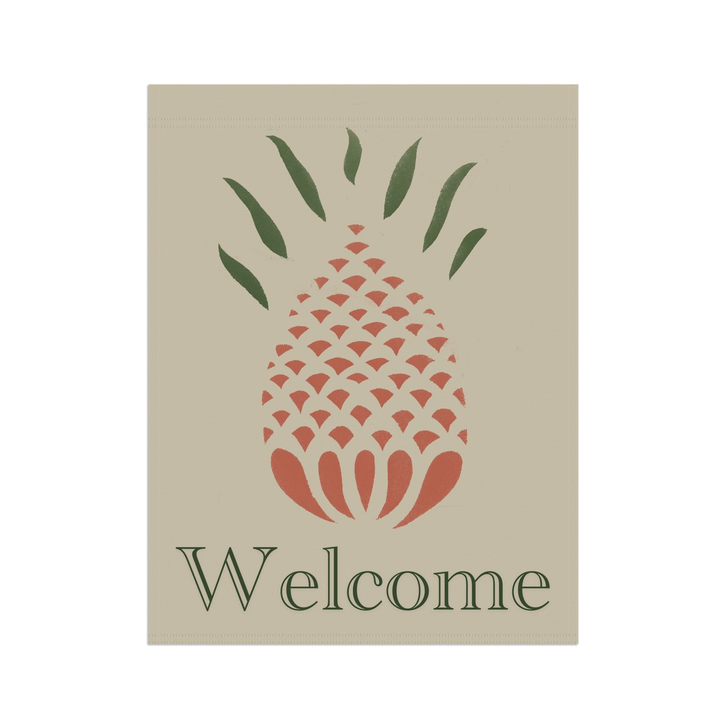 Stencil Pineapple Welcome Sign Garden & House Banner