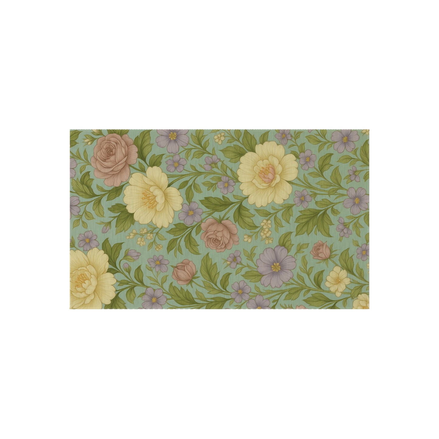 Floral Outdoor Rug - Decorative Area Mat for Patios, Entryways, or Gardens - Perfect Gift for Home Decor Lovers
