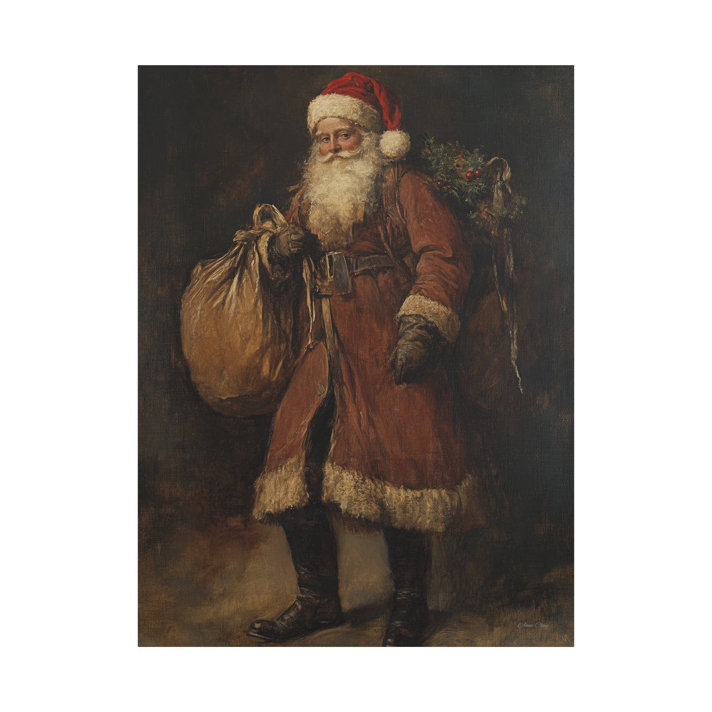 Santa's Journey Matte Canvas, Stretched, 1.25"