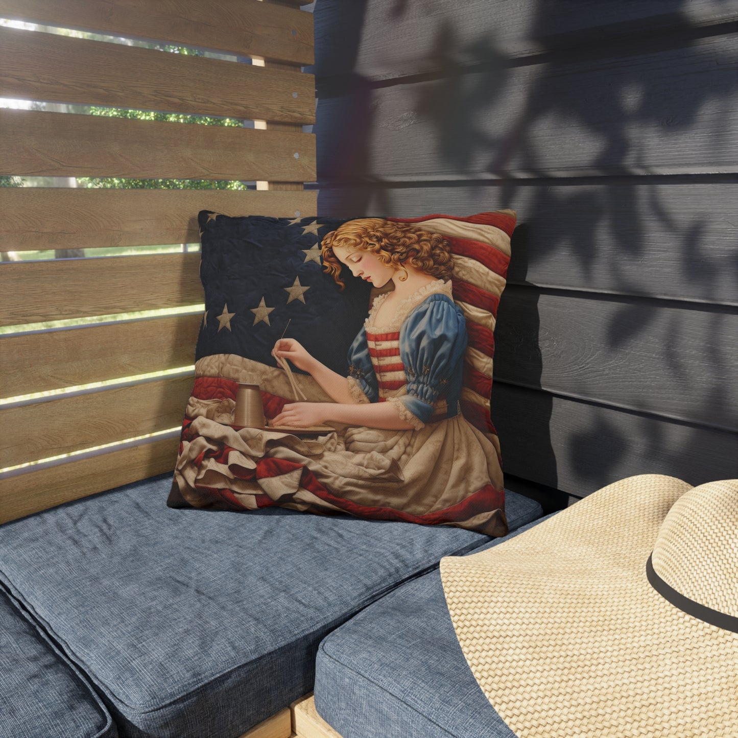 Betsy Ross Outdoor Pillows