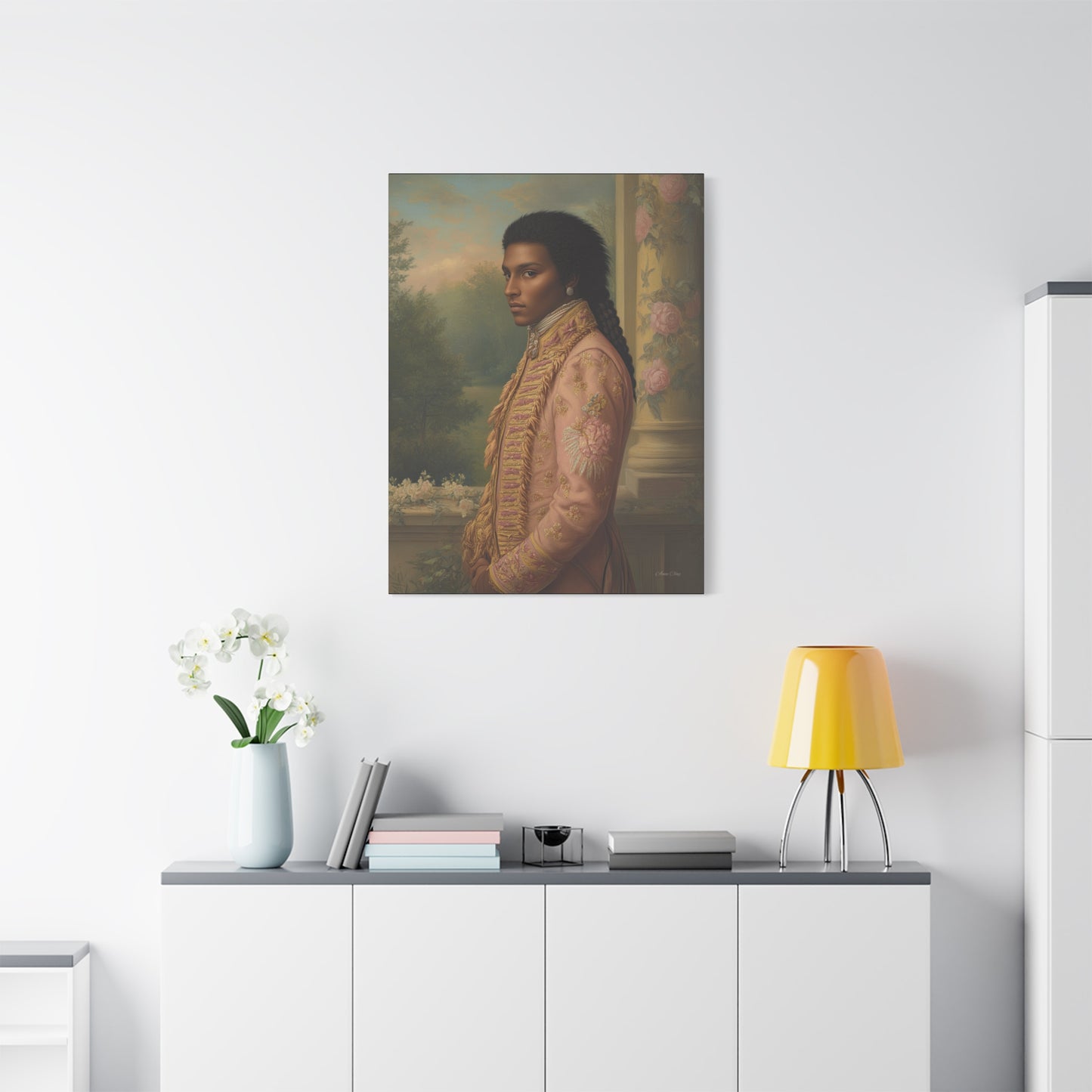 Elegant Historical Portrait Canvas Print, Vintage Art, Home Decor, Gallery Wall, Gift Idea, Framed Artwork