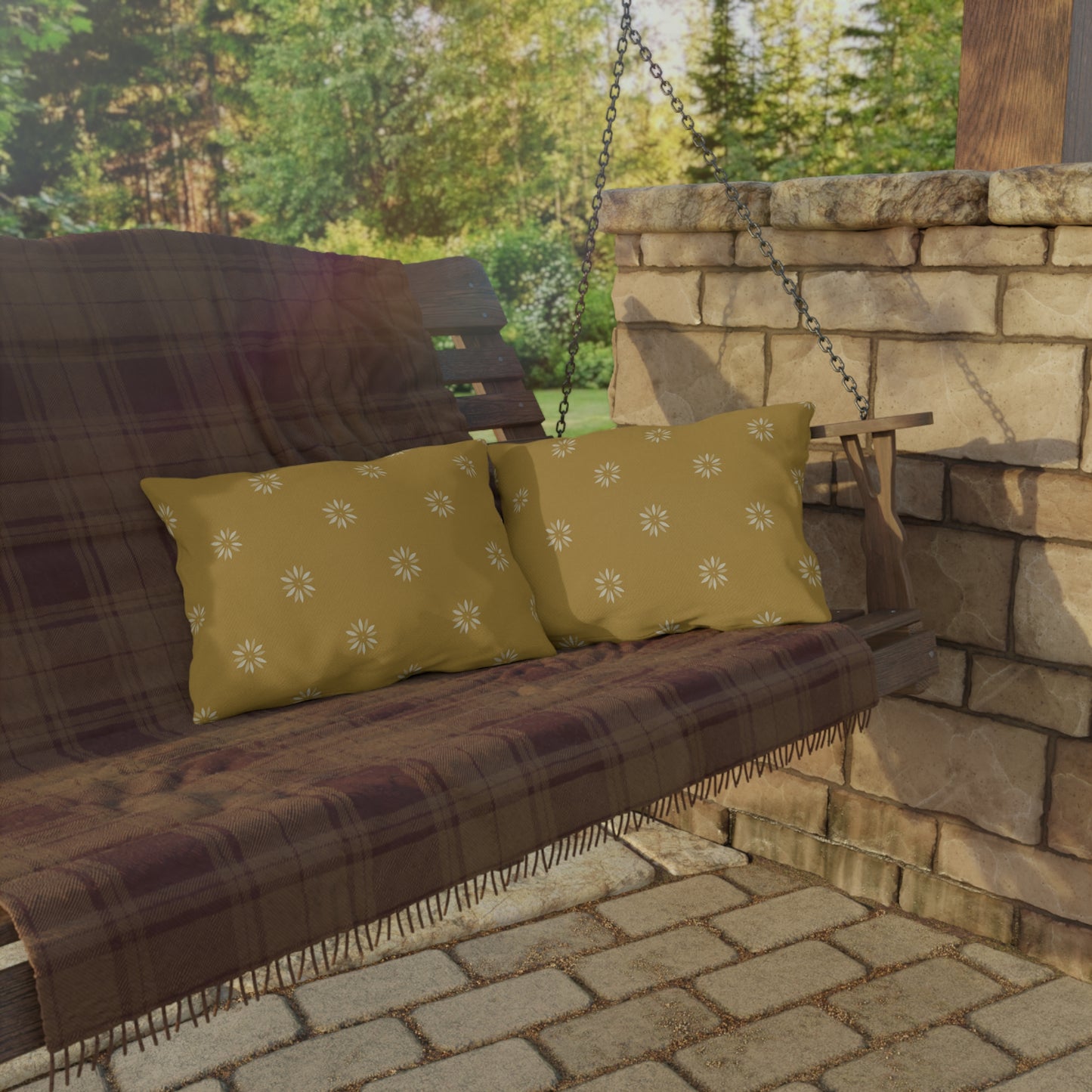 Sunny Floral Outdoor Pillows - Cozy Throw Cushions for Patio and Garden Decor