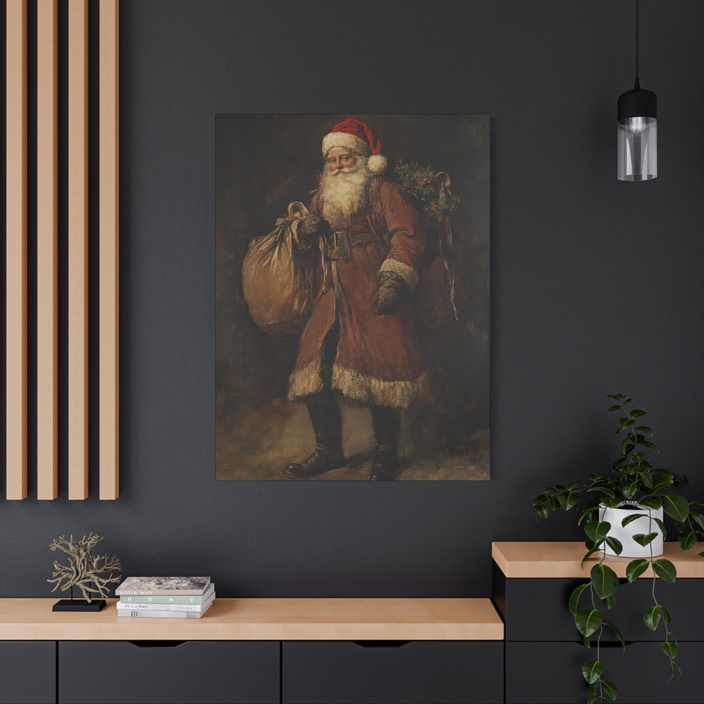 Santa's Journey Matte Canvas, Stretched, 1.25"
