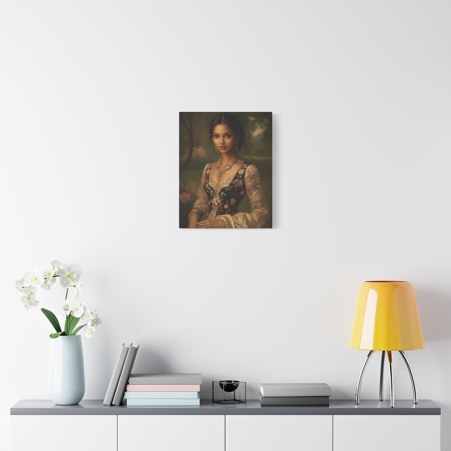Elegant Floral Canvas Art Print, Wall Décor, Home Decoration, Gift for Her, Feminine Artwork, Vintage Inspired