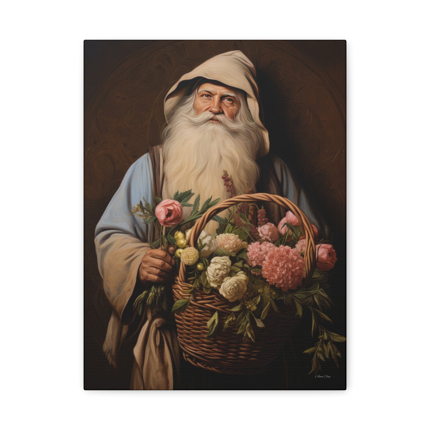 Gardener Santa Matte Canvas, Stretched, 1.25"