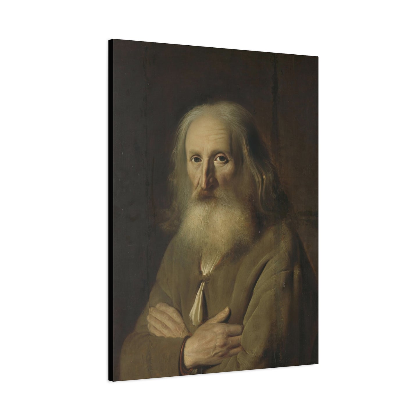 Old Farmer Portrait Matte Canvas, Stretched, 1.25"