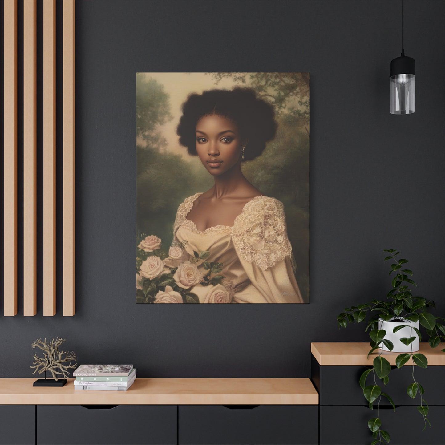 Elegant Floral Canvas Art, Stunning Wall Decor, Home Decor, Bedroom Art, Gift for Her, Wedding Gift, Floral Print