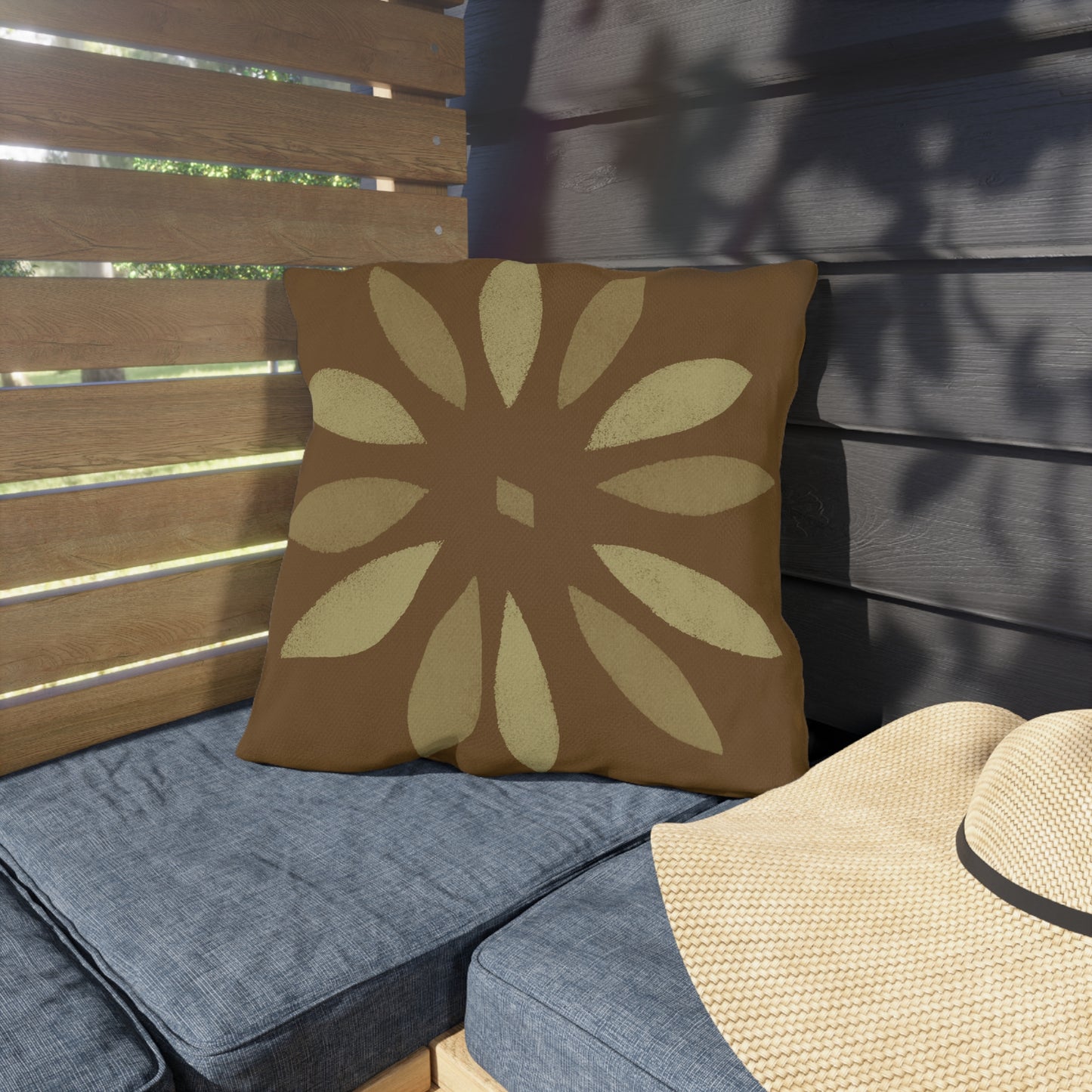 Bohemian Outdoor Pillows - Nature-Inspired Floral Design for Patios & Gardens