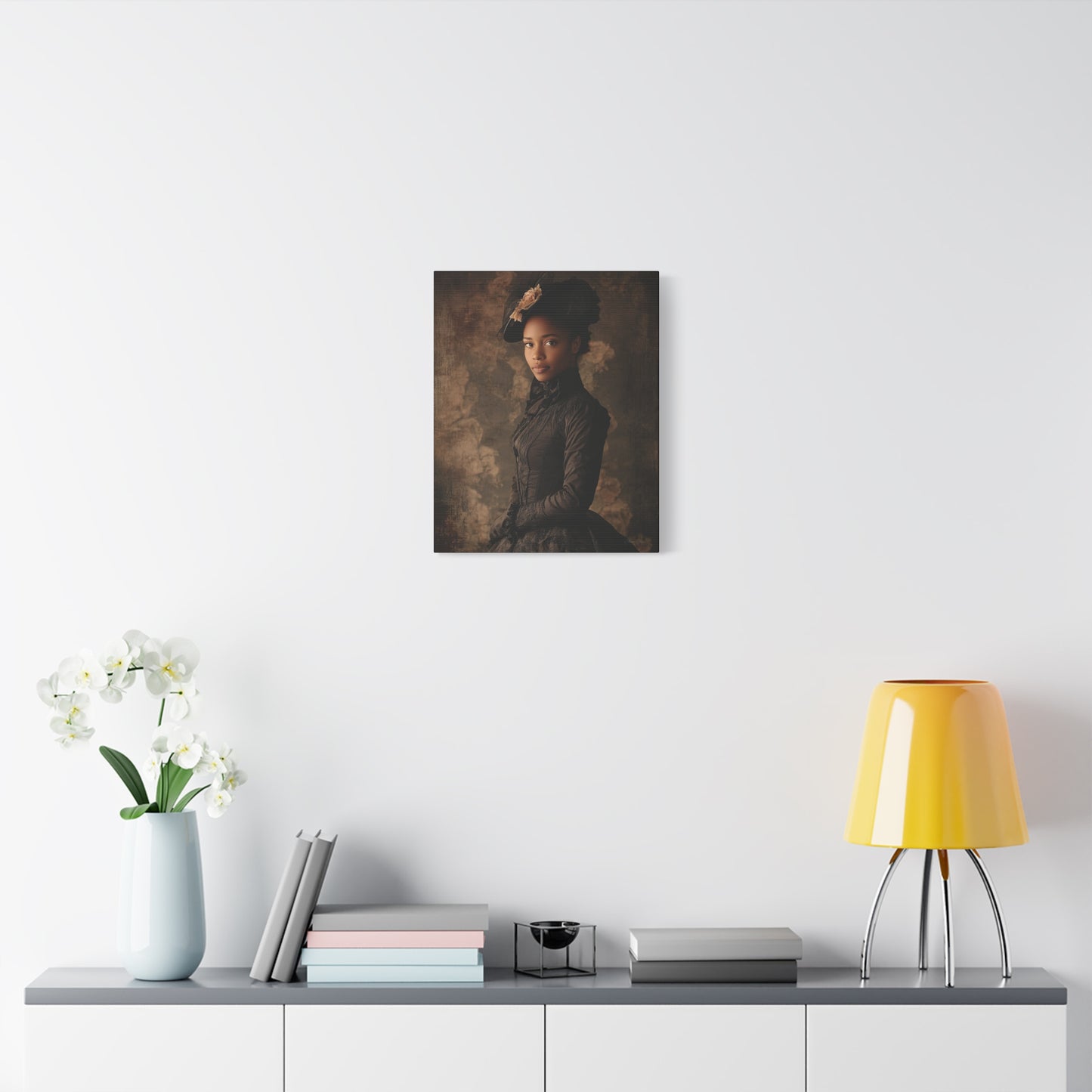 Virtue Elegant Vintage Canvas Art Print - Timeless Portrait Decor
