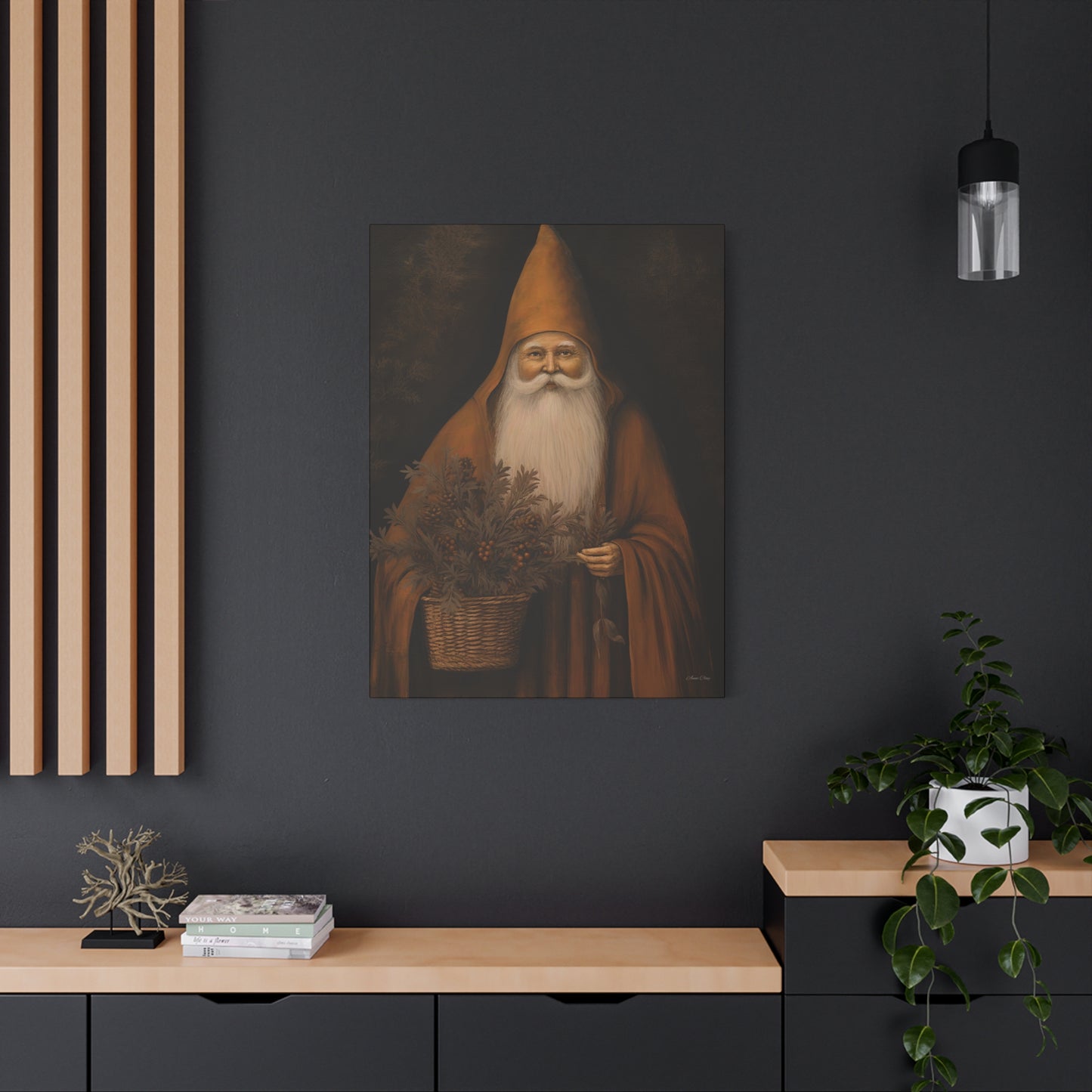 Perfect Prim Santa Matte Canvas, Stretched, 1.25"